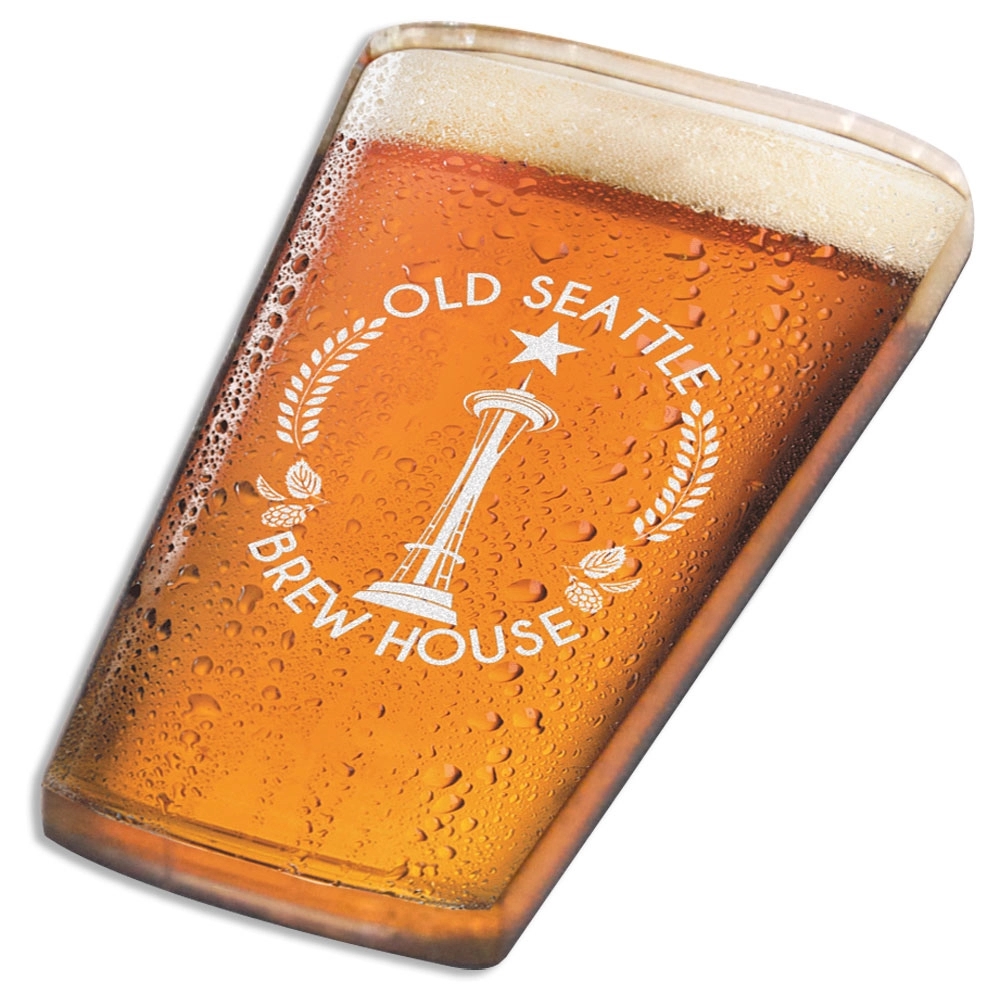 1/4" Acrylic Beer Glass Magnet