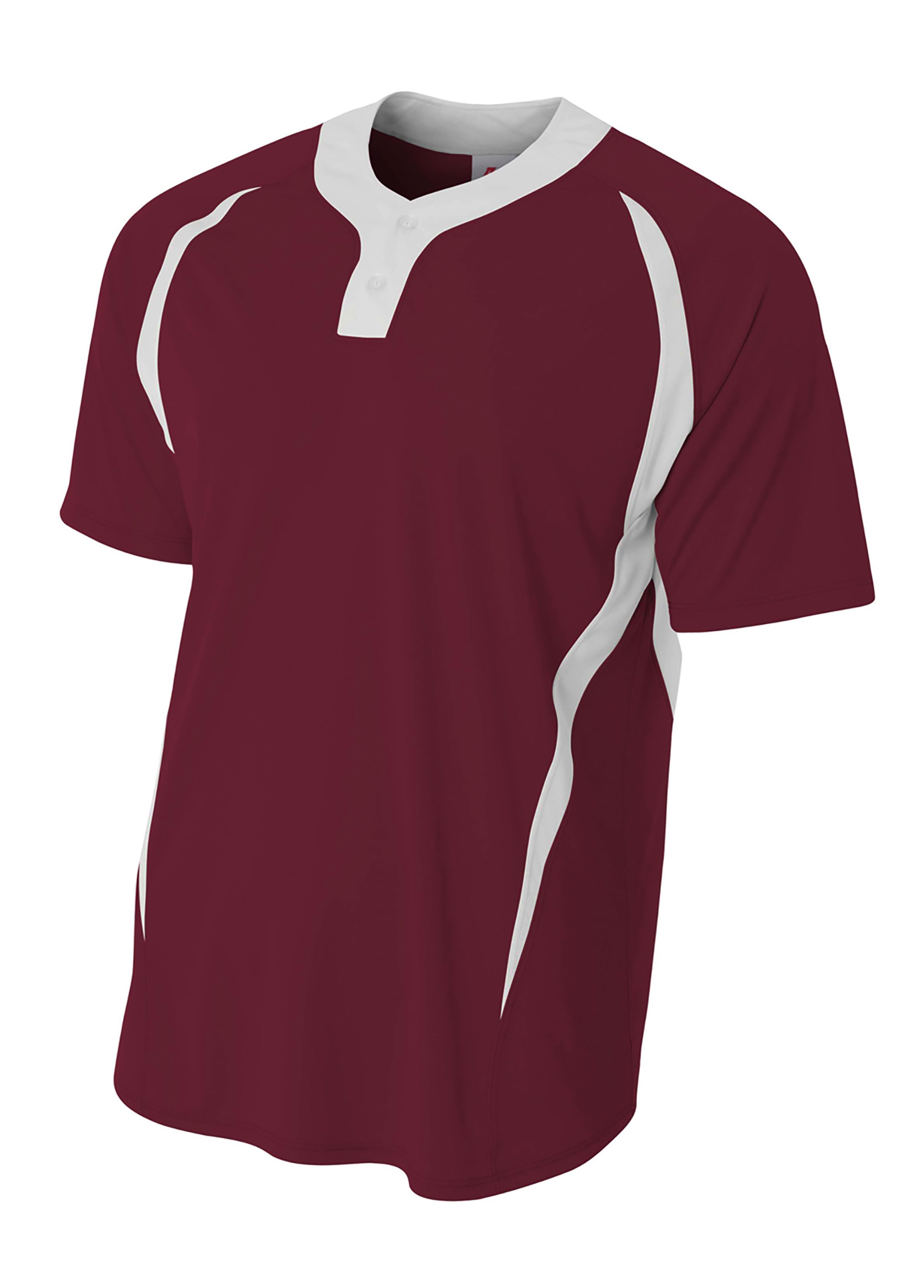 A4 2-Button Color Block Henley 11