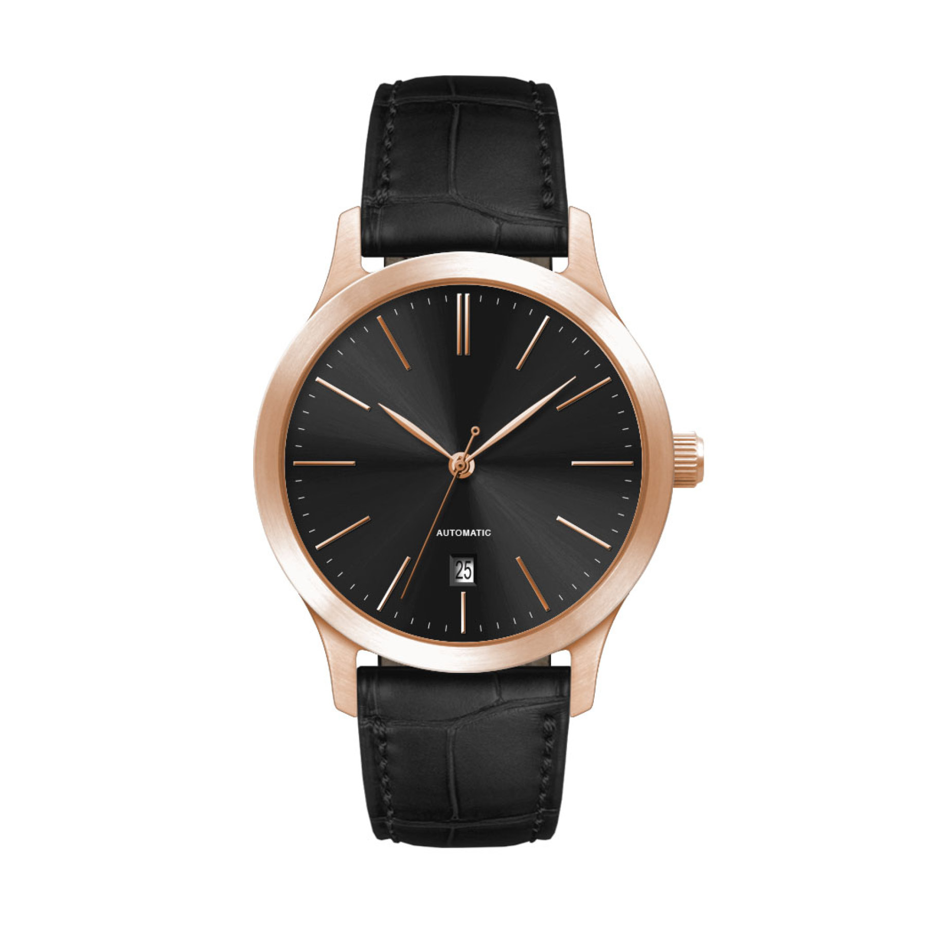 40MM, SS, RG CASE,  "AUTOMATIC" MVT, DTE 4