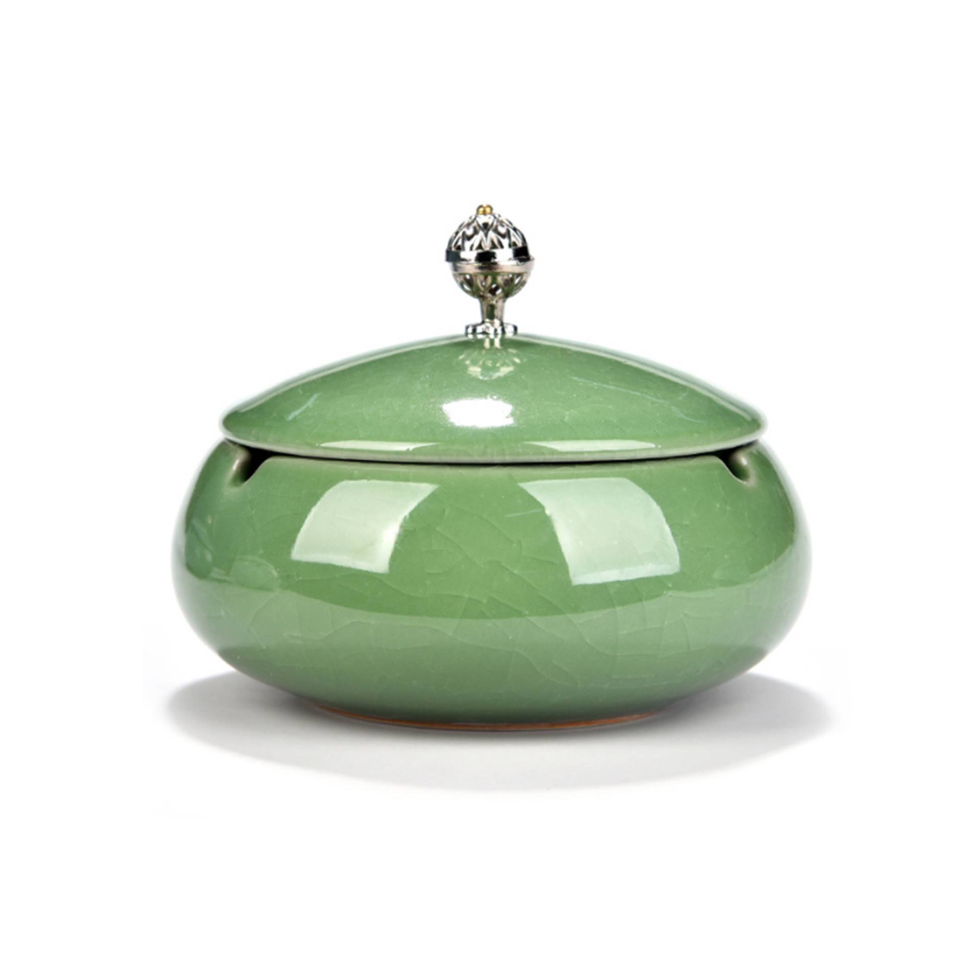 Creative Luxury Ceramic Ashtray With Lid 5