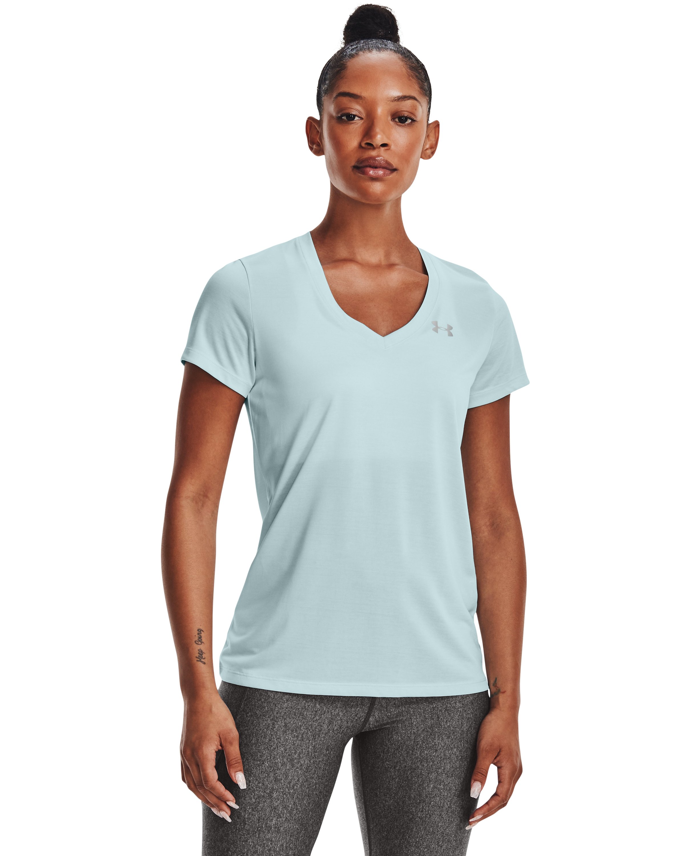 UA Tech Twist Women's V-Neck Short Sleeve 26