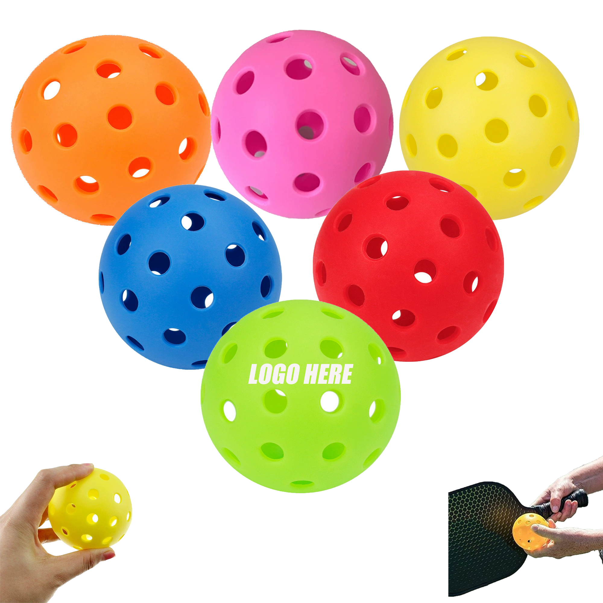 40 Hole Sports Outdoor Pickleball Balls 2