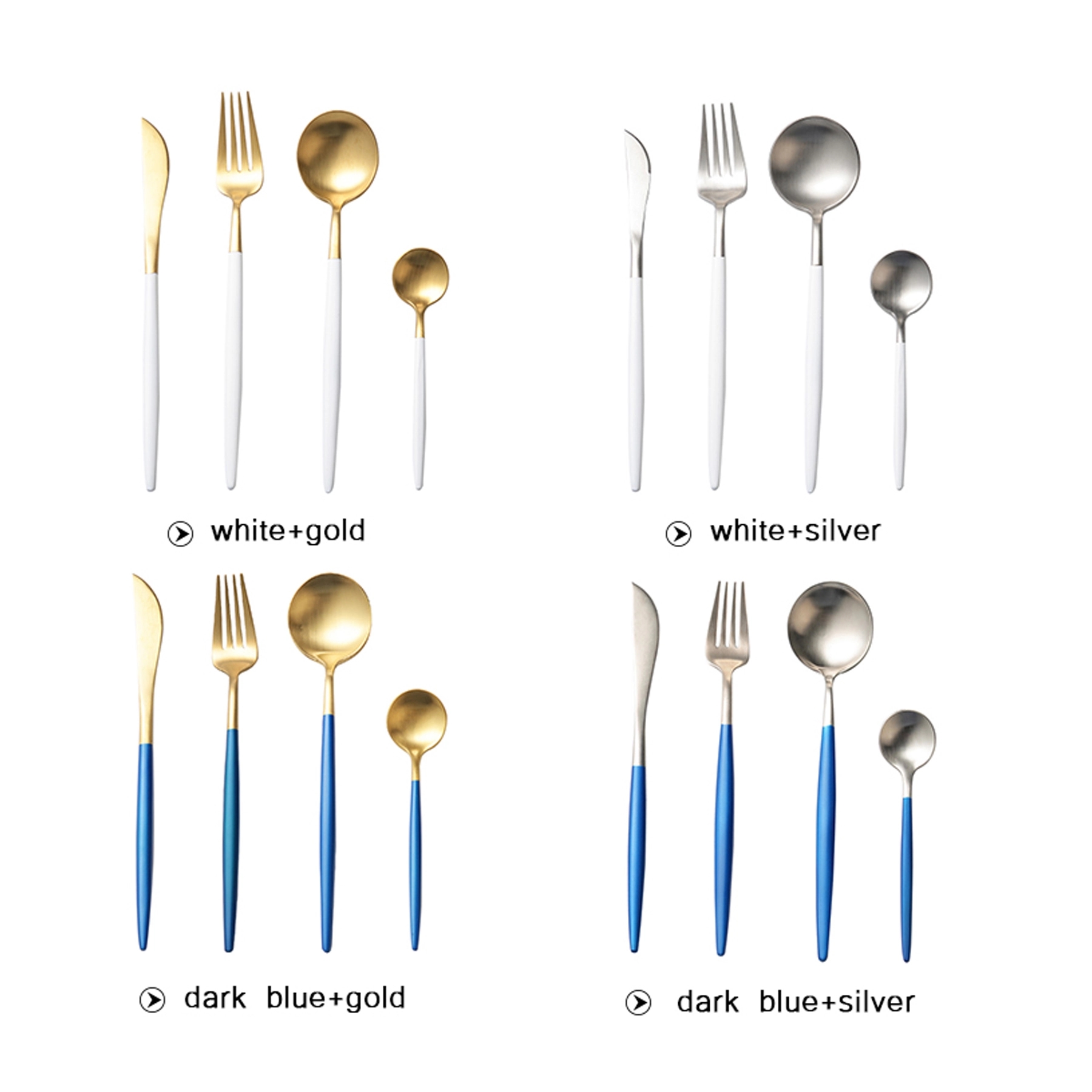 304 Stainless Steel Cutlery 4 Pieces Set 3