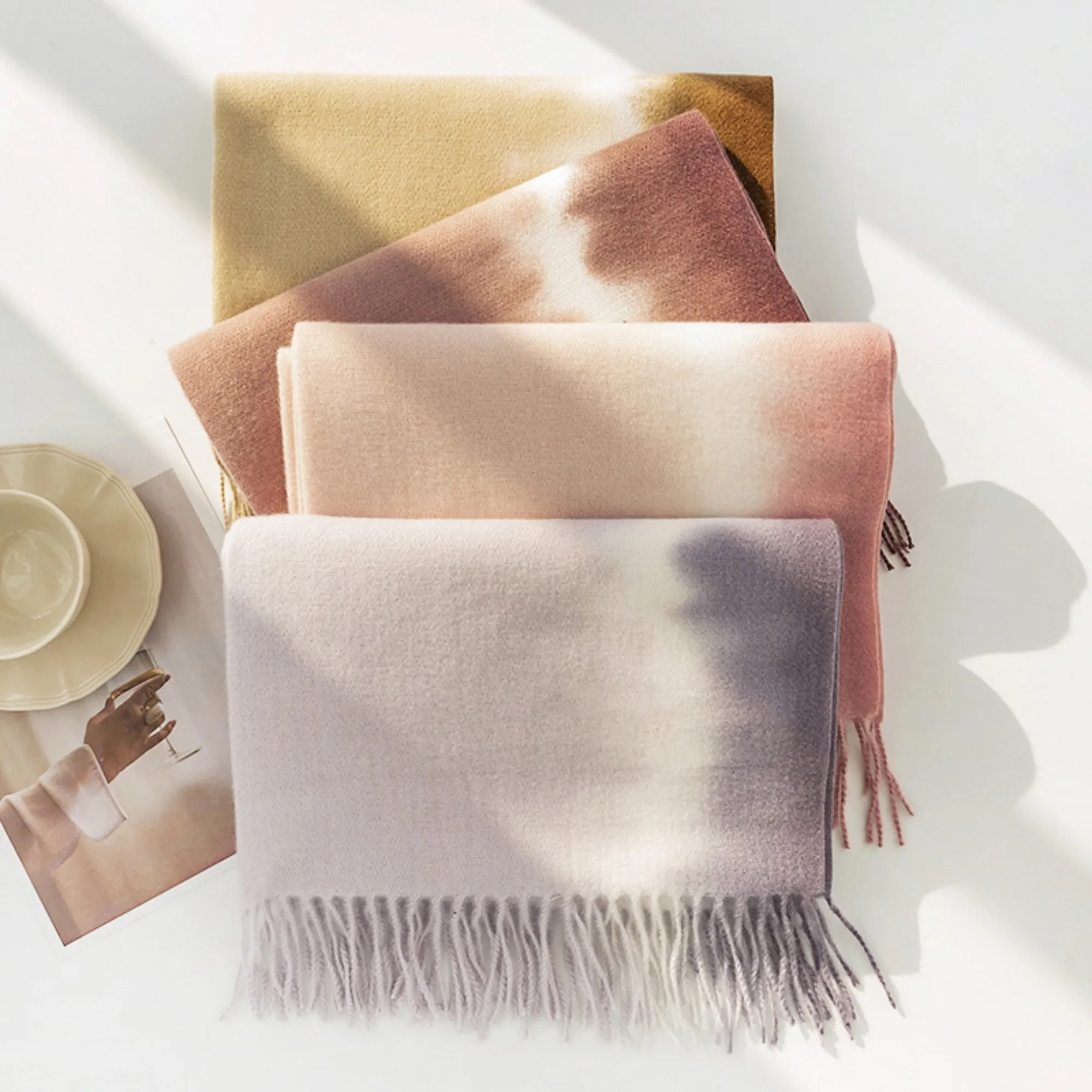 Winter Solid Warm Scarf 7
