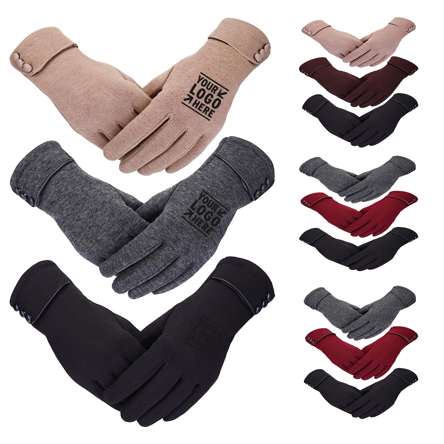 Women Winter Warm Touchscreen Gloves 2
