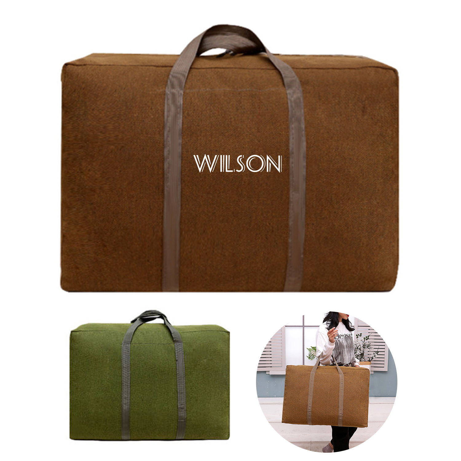 Large Capacity Canvas Clothing Storage Bag 6