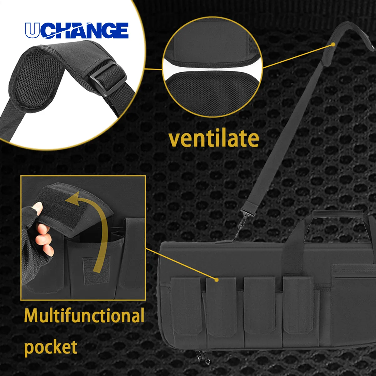 Padded Angled-Top Rifle Soft Case With Shoulder Strap 2