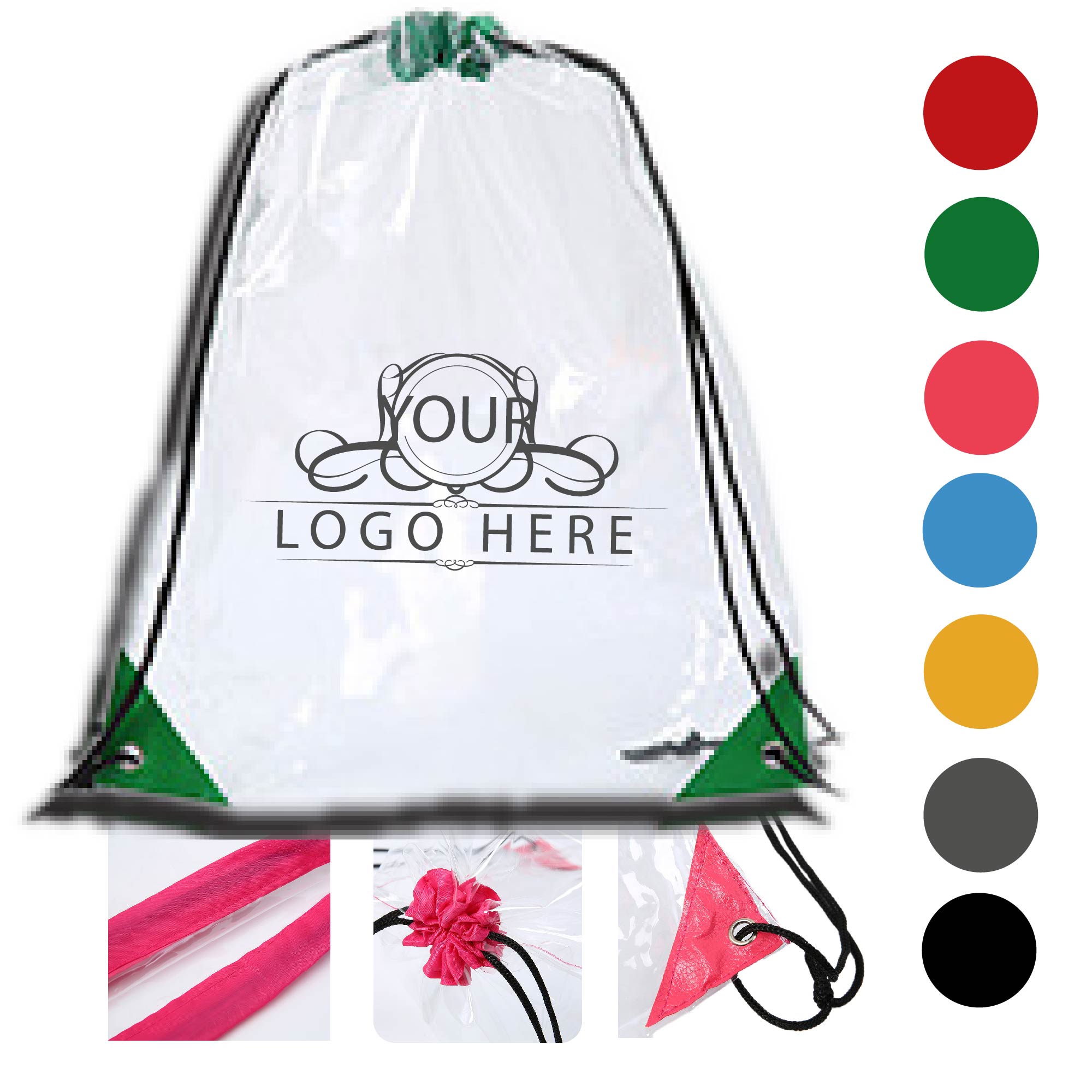 Clear Drawstring Bag 1