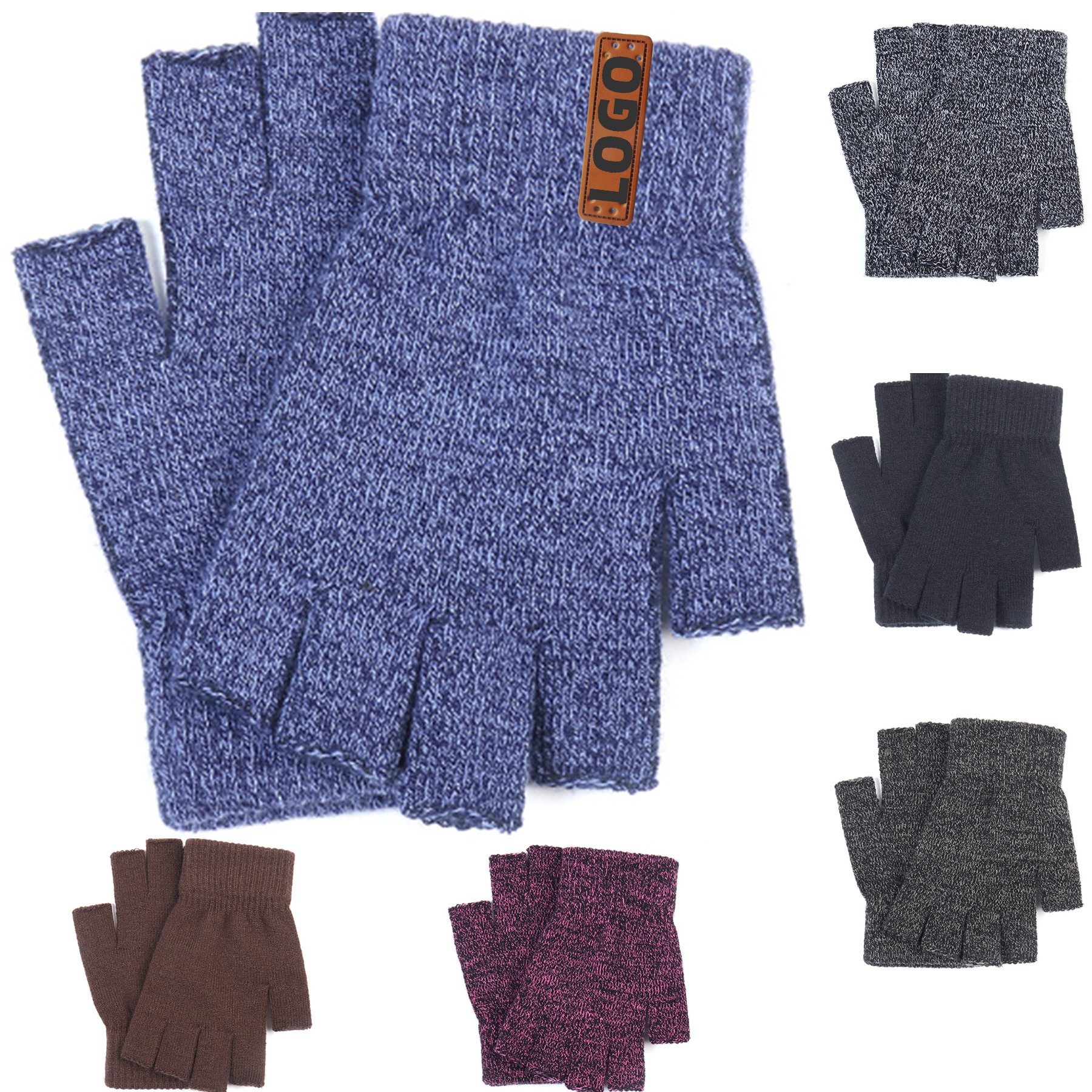 Winter Fingerless Knit Glove