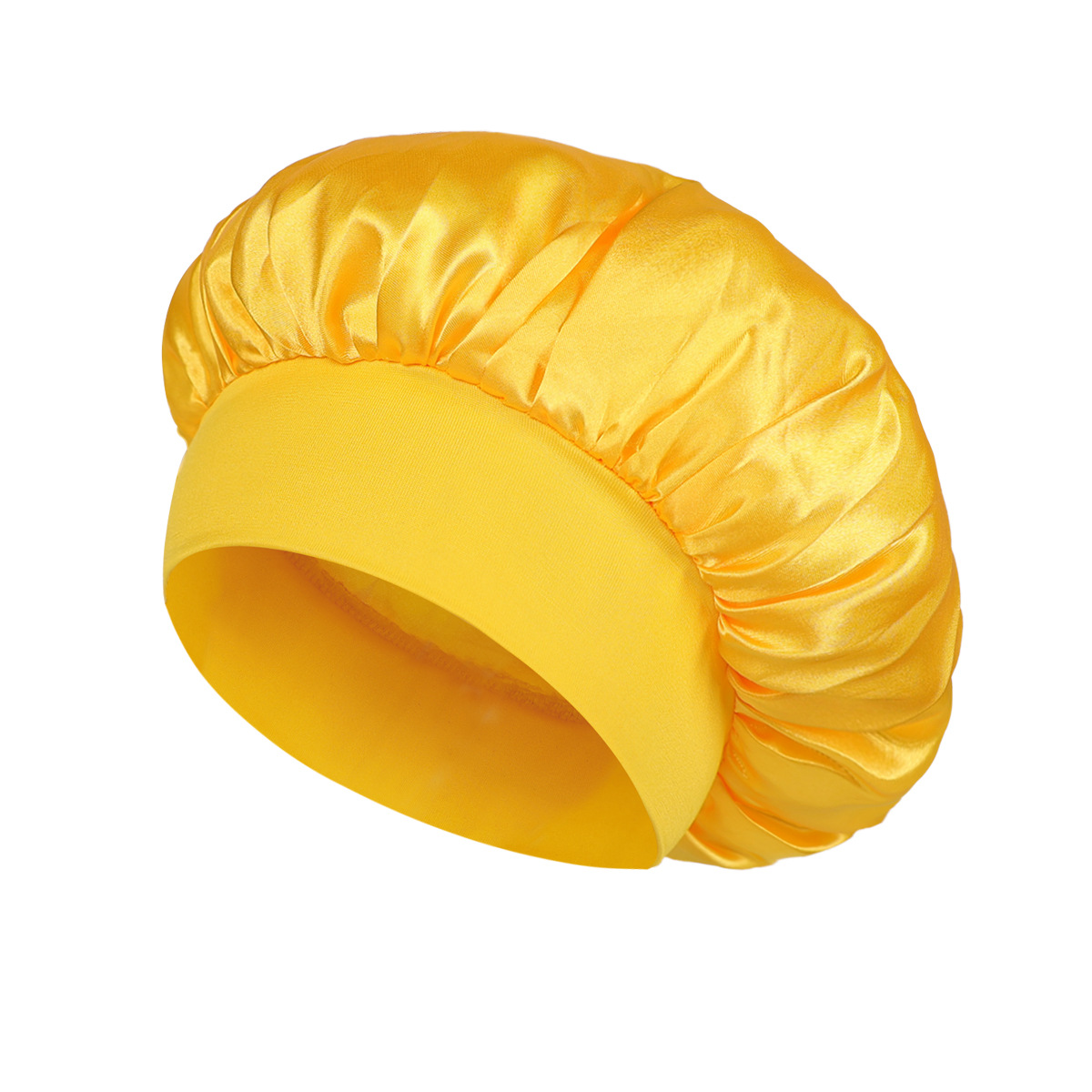 Silk Satin Sleep Hair Bonnet w/ Wide Edge for Women 6