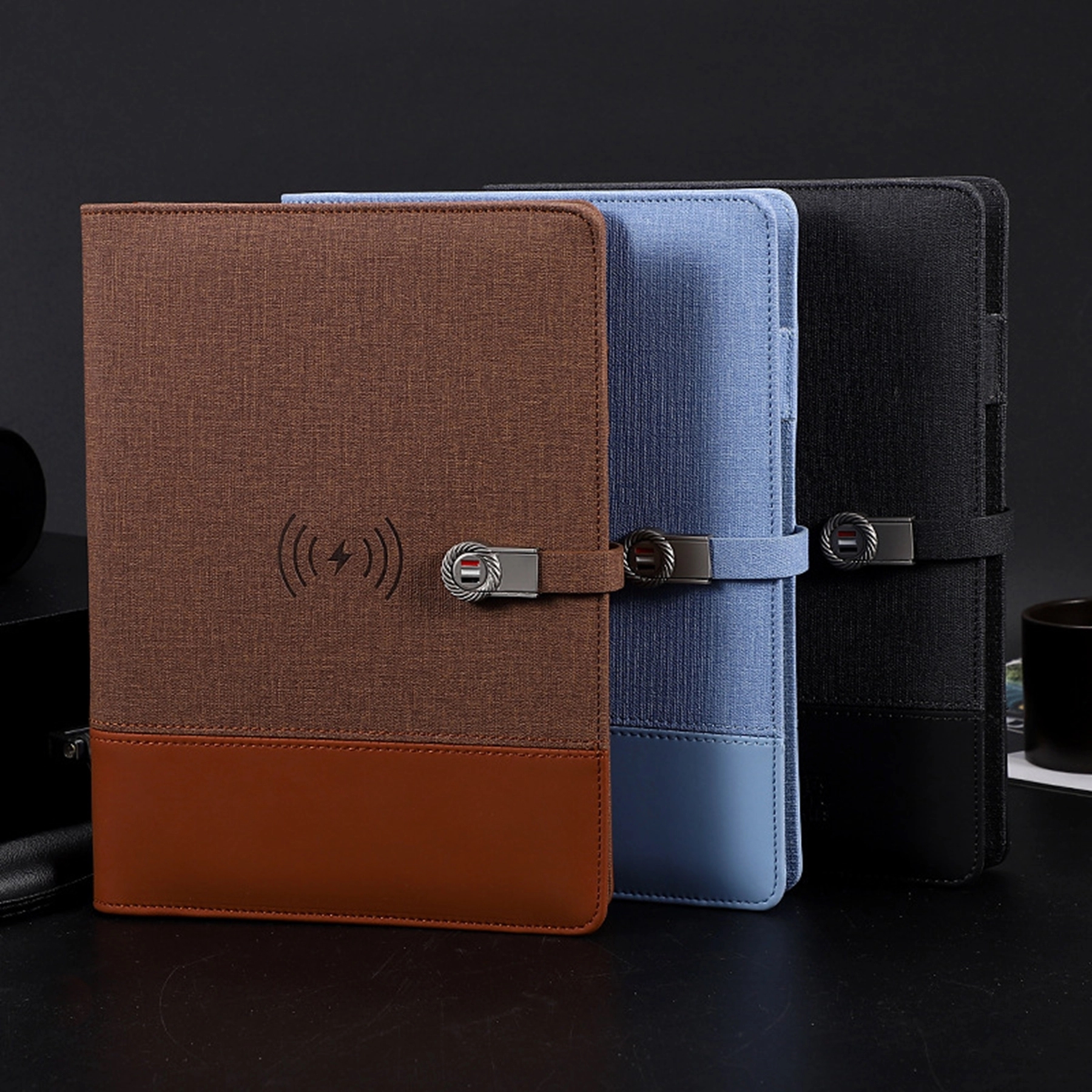 A5 Notebook with 8000 mAh Power Bank and Wireless Charger 7