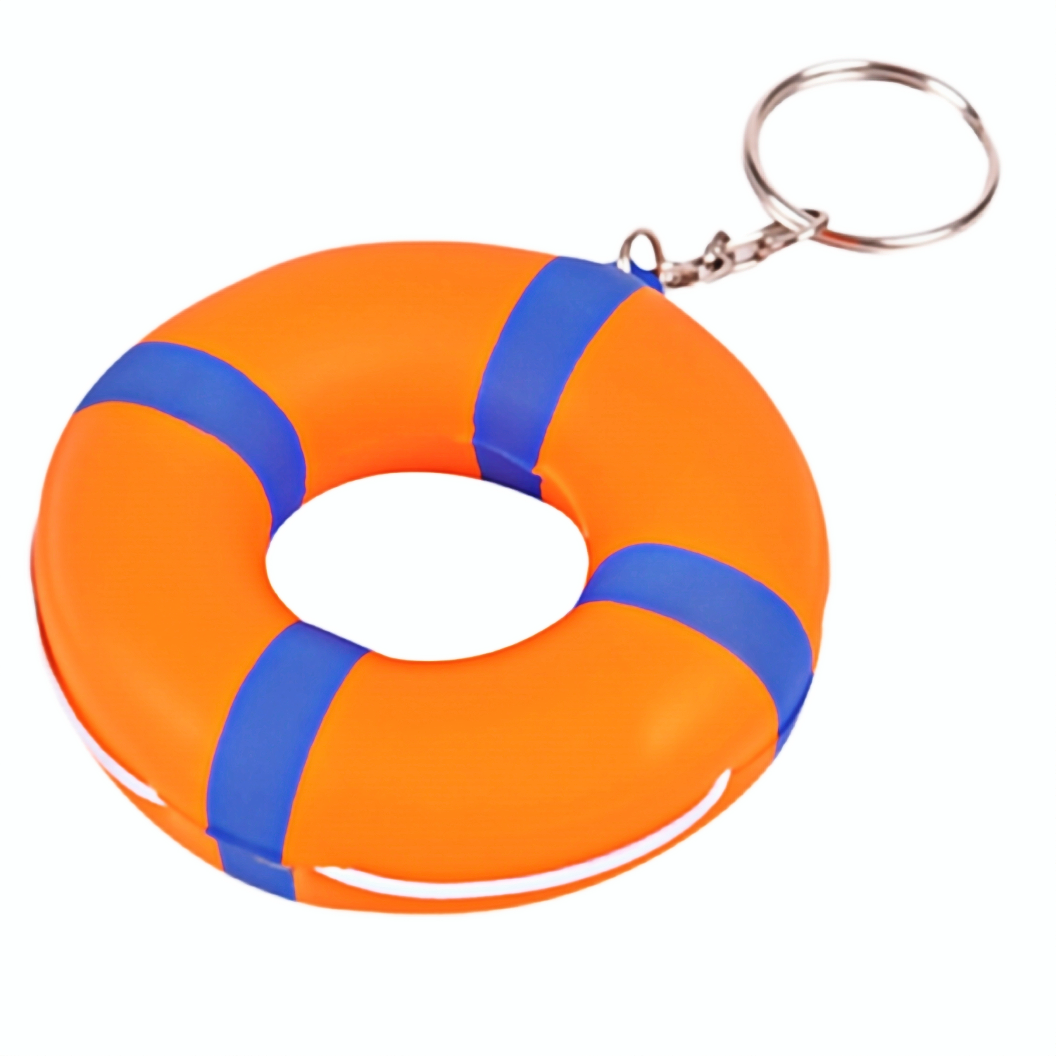 PU Foam Lifebuoy Shaped Stress Reliever Toy Keychain 6