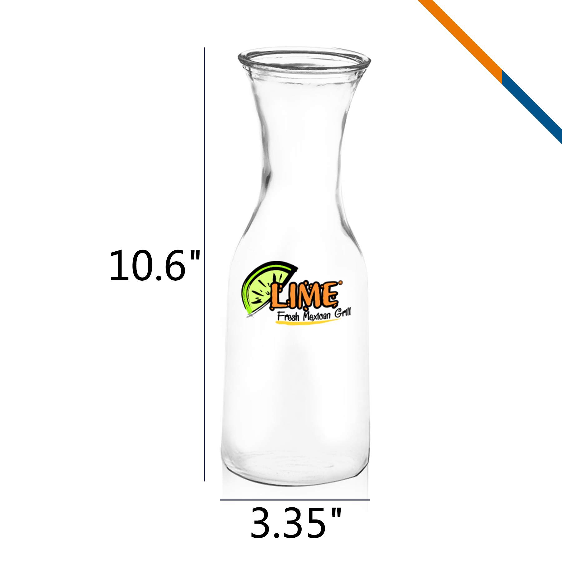 Vano Glass Carafes - 34 OZ. 2