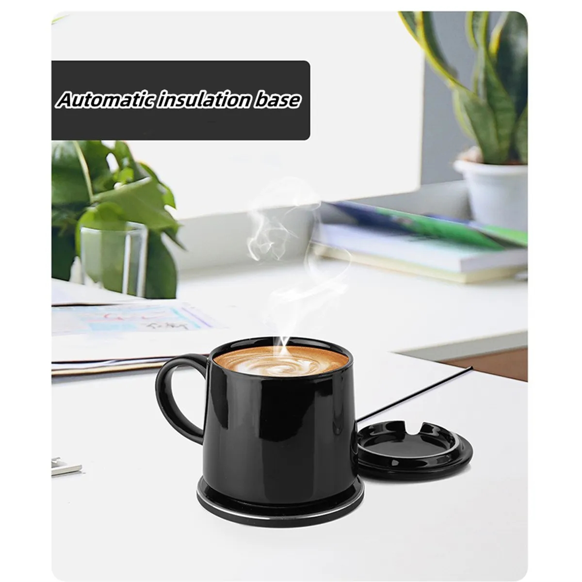 New Smart Heating Ceramic Warm Cup Set 5
