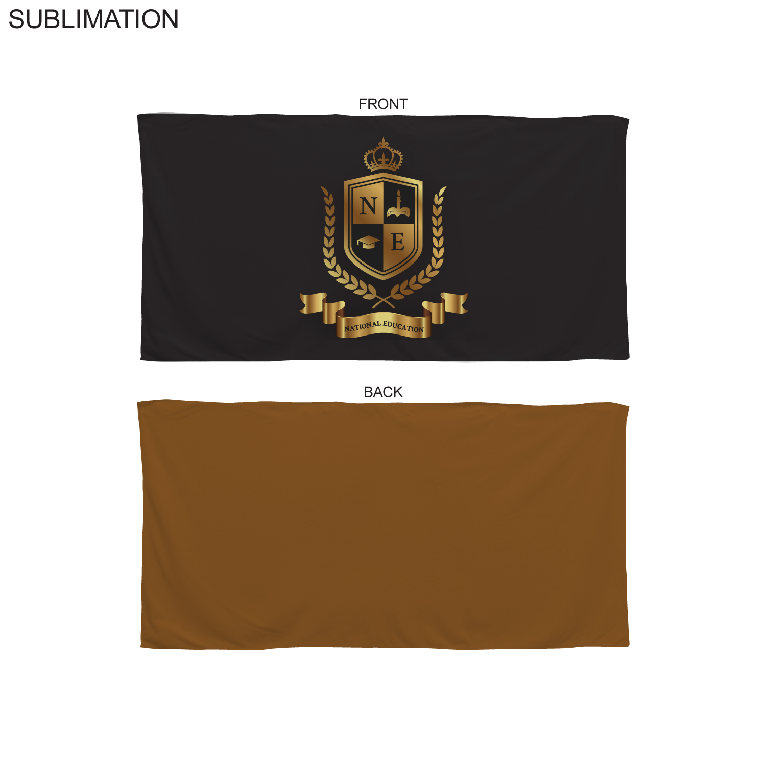 Colored Microfiber DriLite Terry Beach Towel, 30x60, Sublimated in Any PMS color Edge to Edge 2 side 3