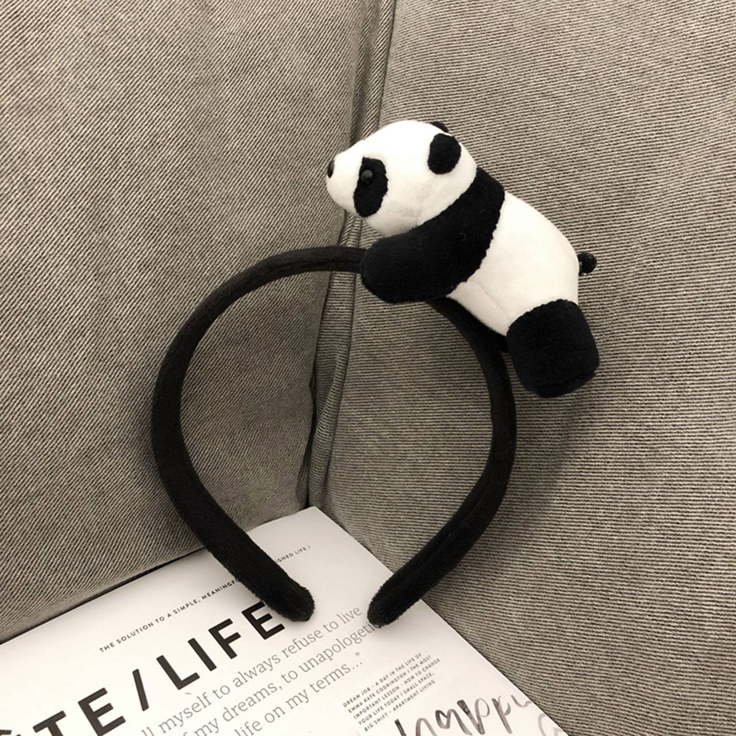 Cute panda doll handband Skincare headwear 7