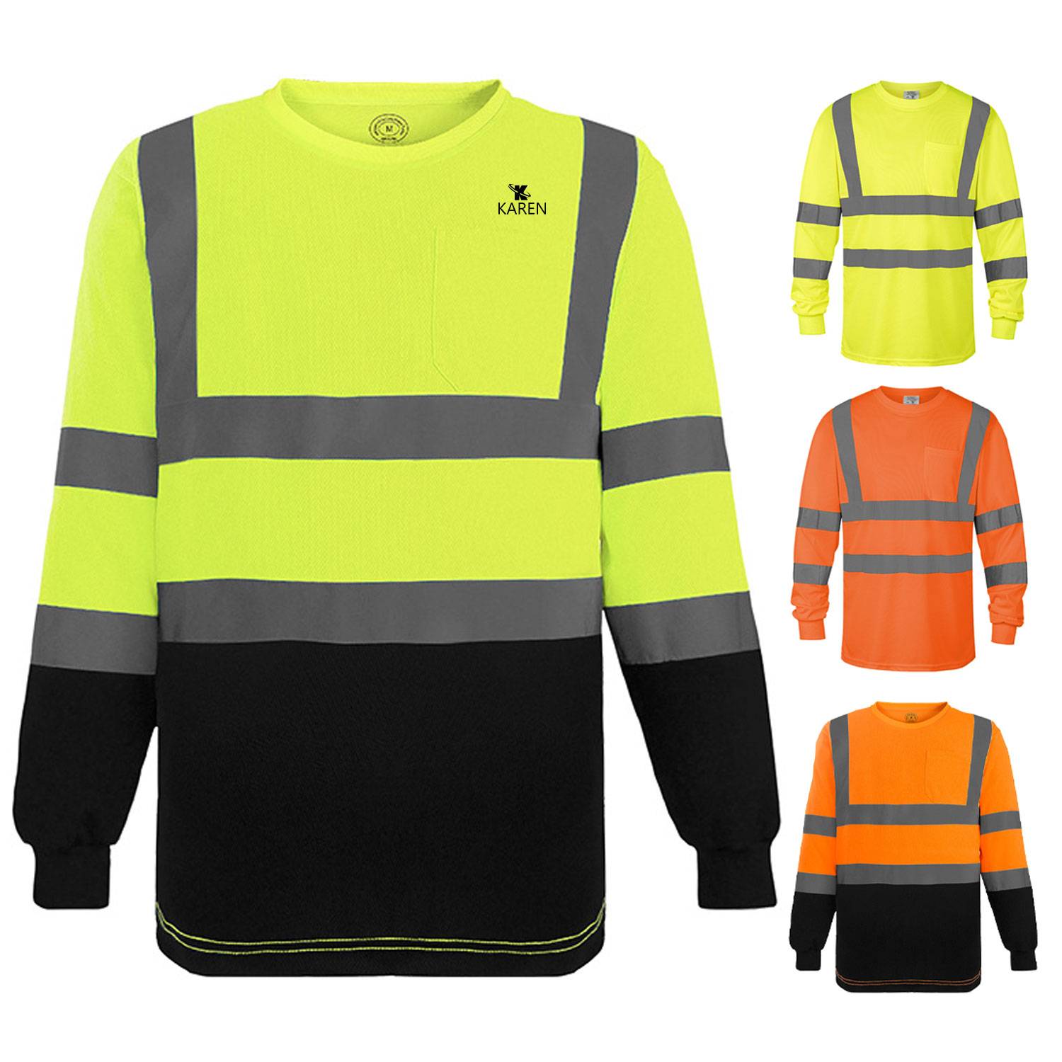 Long-sleeved Mesh Reflective Clothing 2