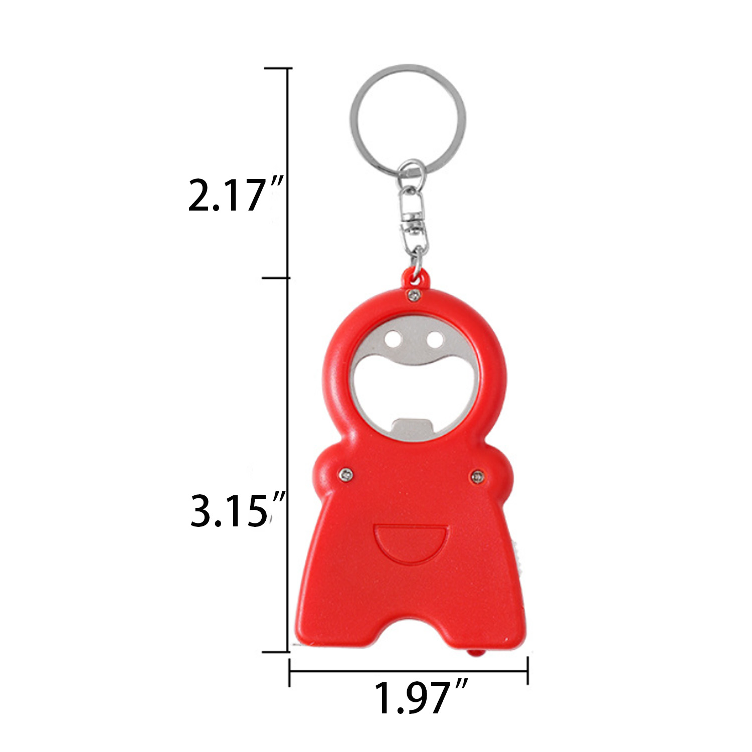 Keychain Tool with Tape Measure, Flashlight & Bottle Opener 7
