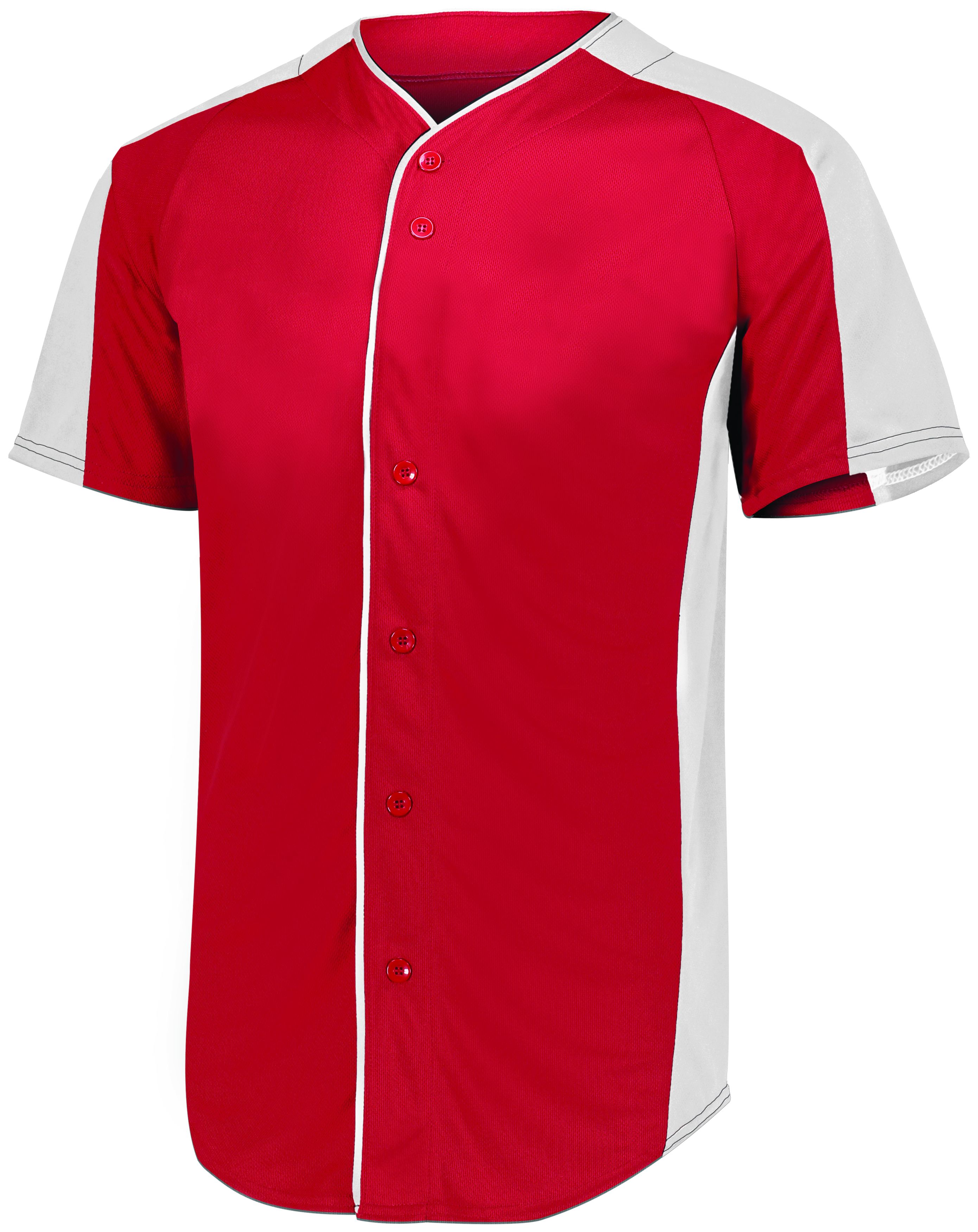 Youth Full-Button Baseball Jersey 10