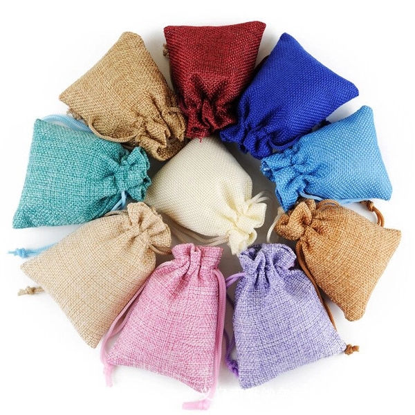 Jute Drawstring Gift Pouches 5