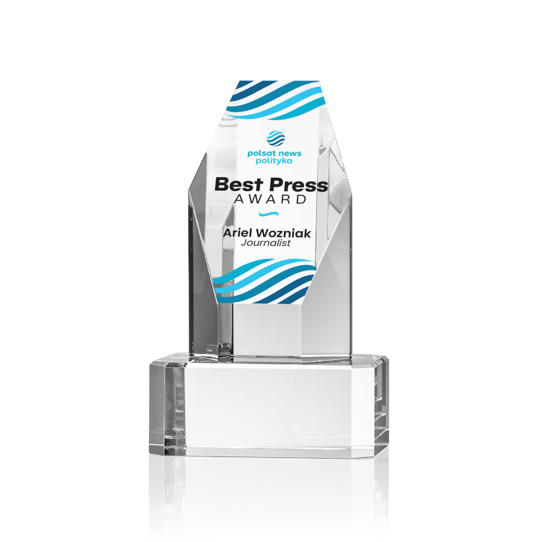 Ashford VividPrint™ Award on Base - Clear 8