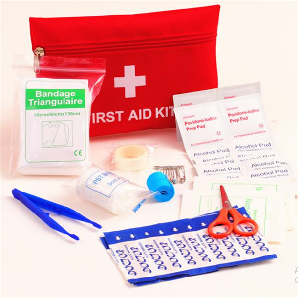 Red First Aid Bag Pack 3