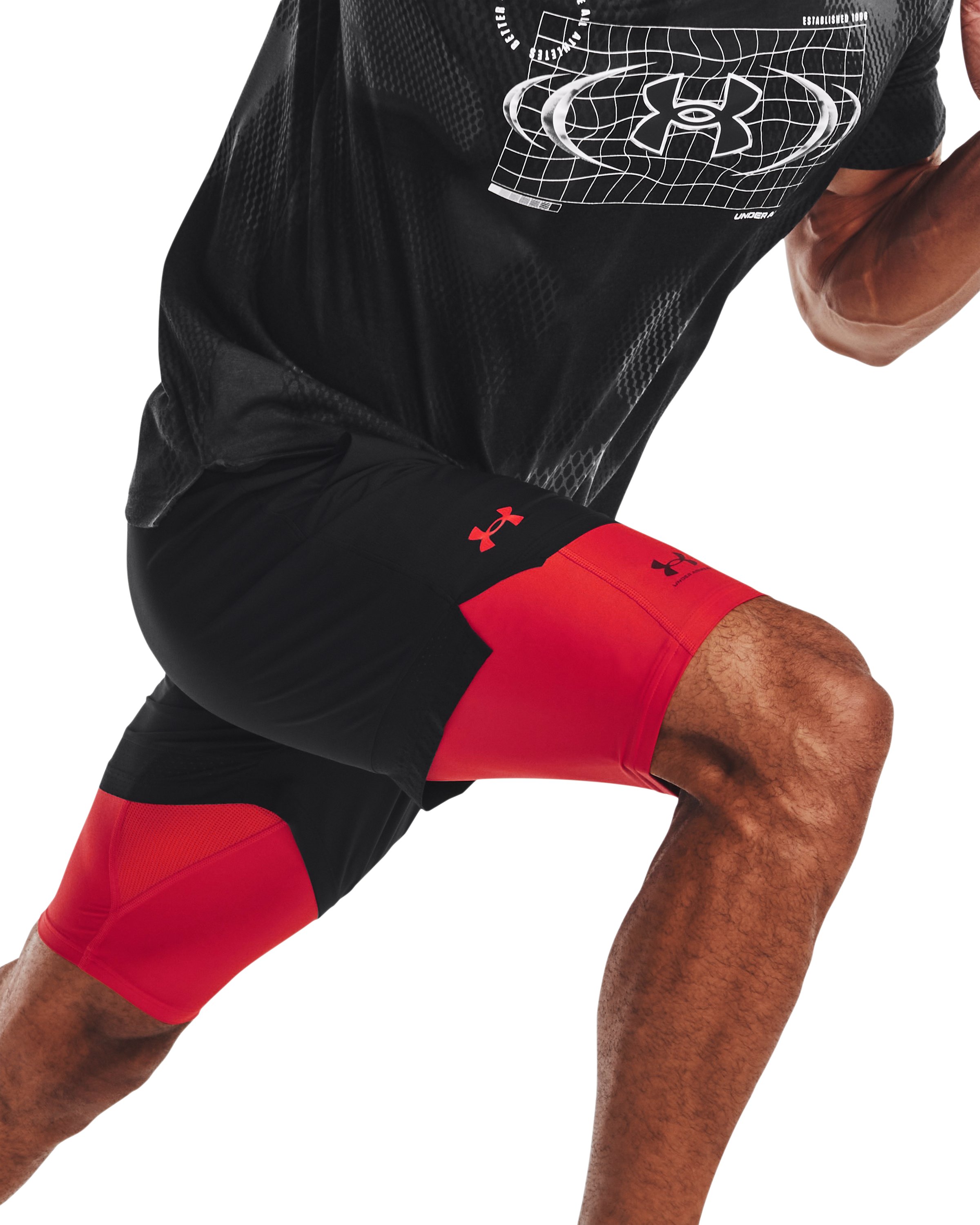 UA Iso-Chill Men's 9 Compression Shorts 2