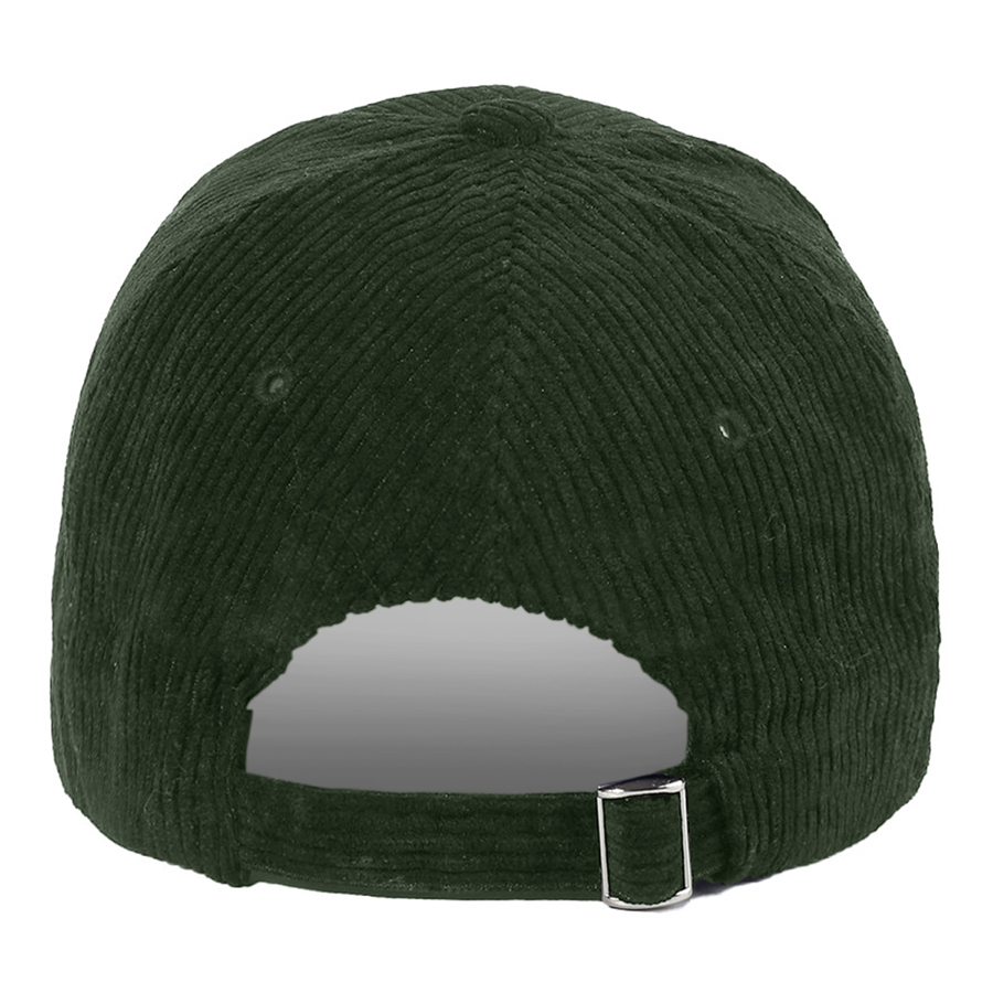 Stock Corduroy 6-Panel Structured Cap w/ Metal Buckle 7
