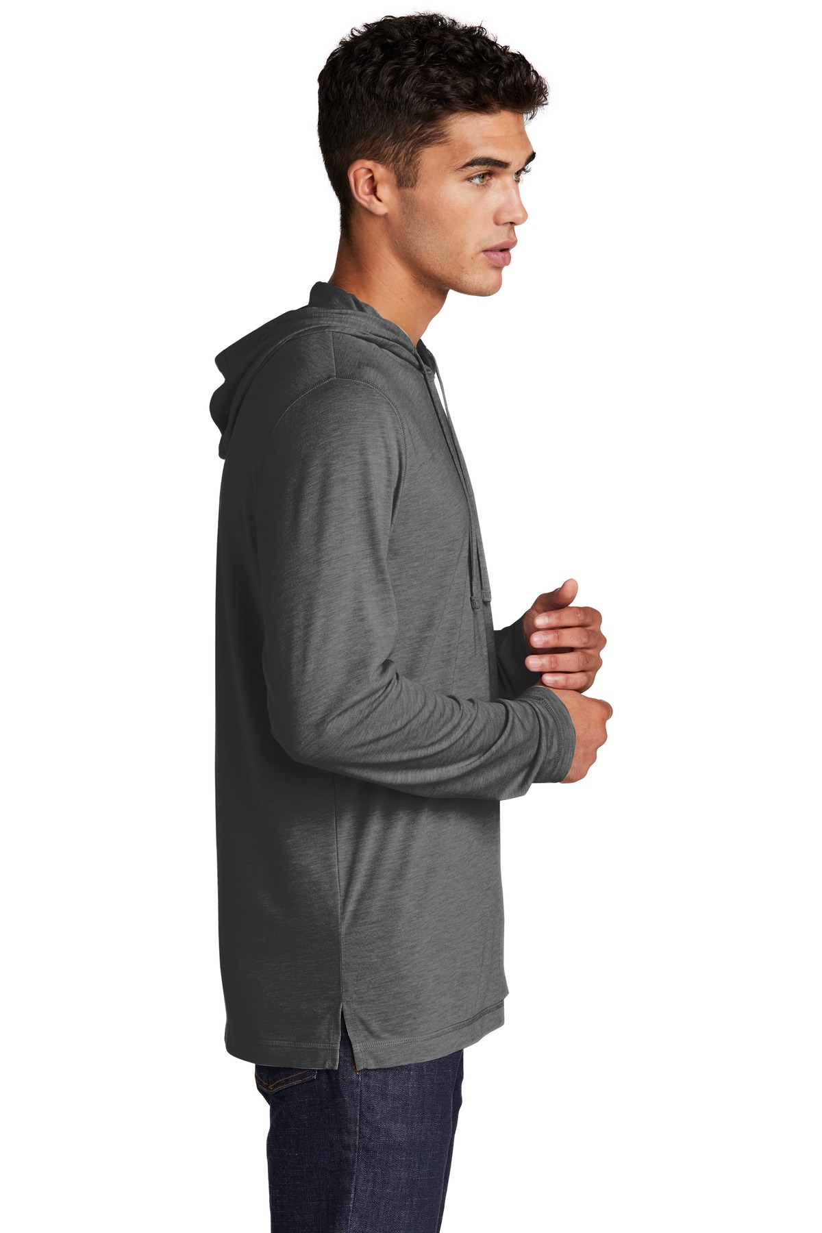 Sport-Tek PosiCharge Tri-Blend Wicking Long Sleeve Hoodie ST406, custom hoodie or sweatshirt with logo imprint 21
