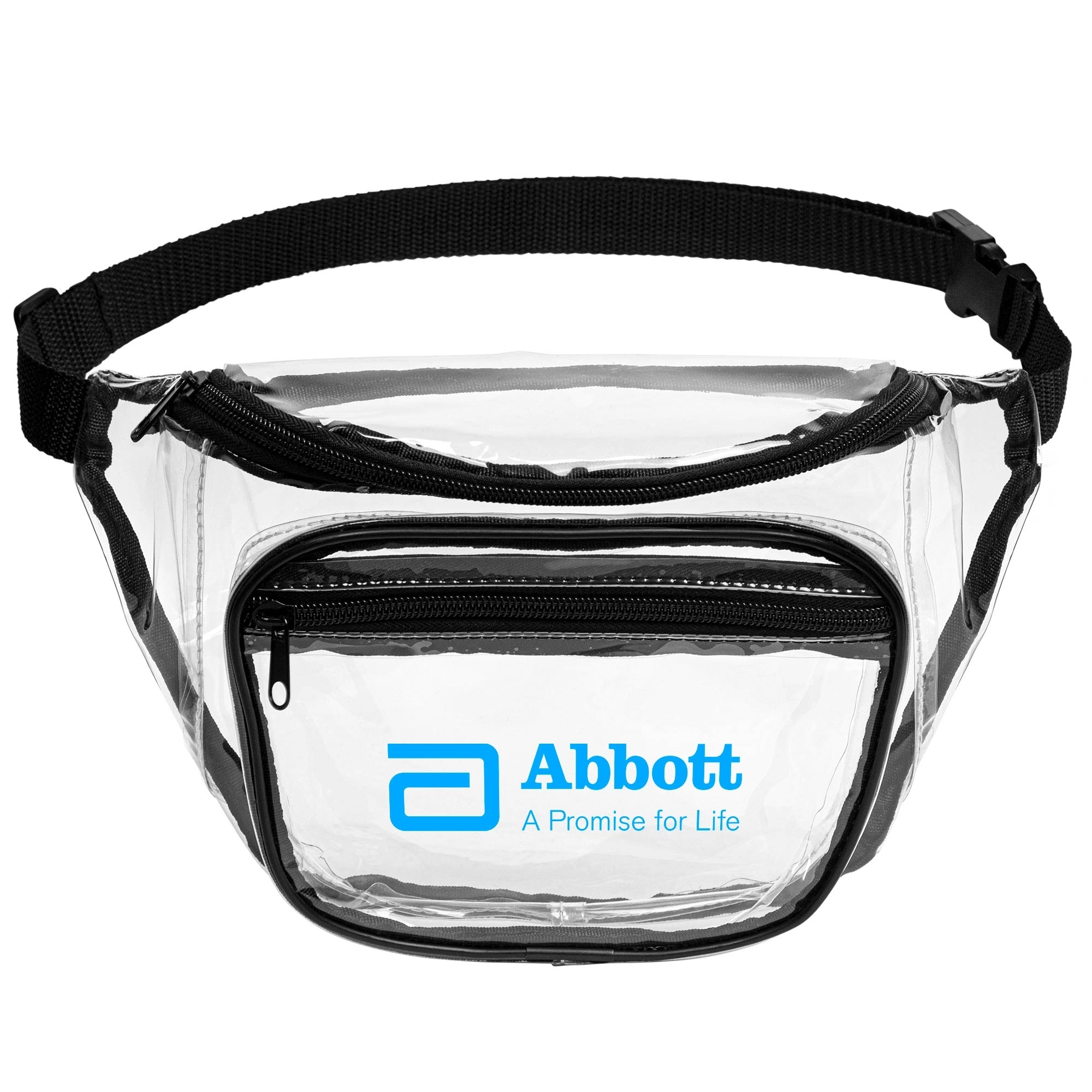 Clear PVC Fanny Pack with Dual Pockets - Large 3