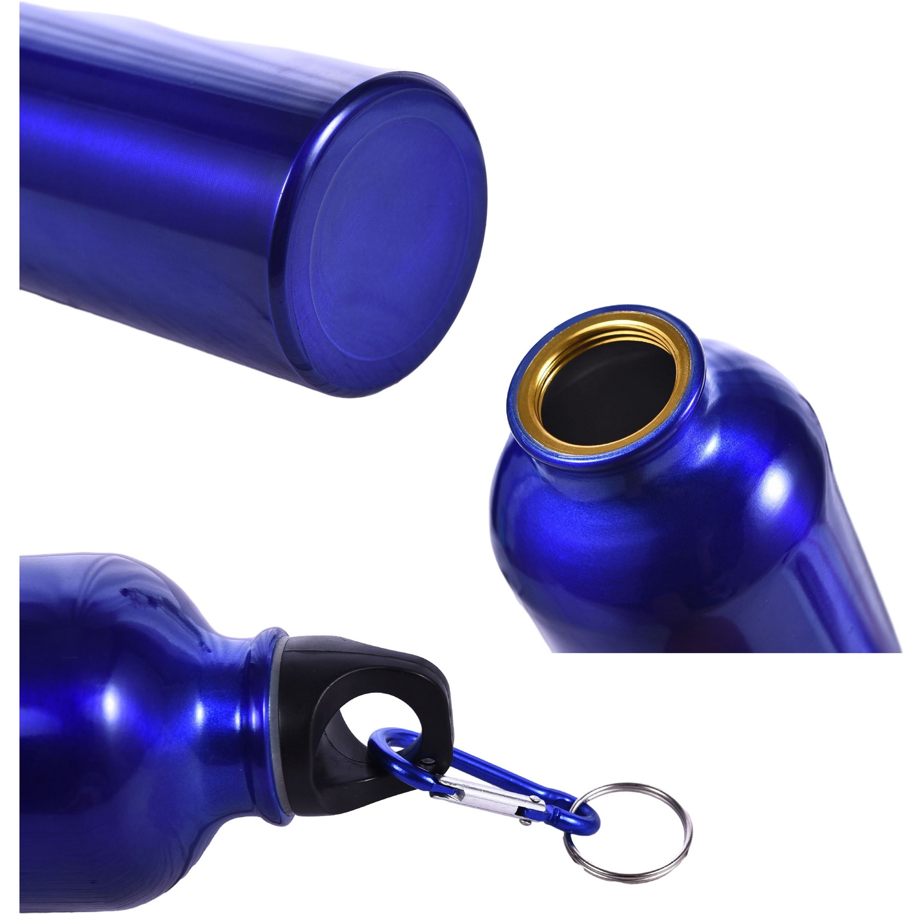 17 Oz Aluminum Water Bottle With Carabiner 2
