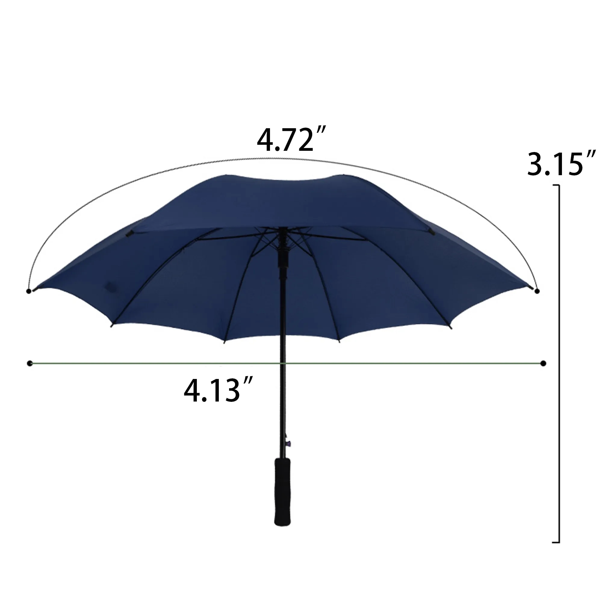 23" Arc Windproof Large Golf Umbrella For Rain(Full Color) 3