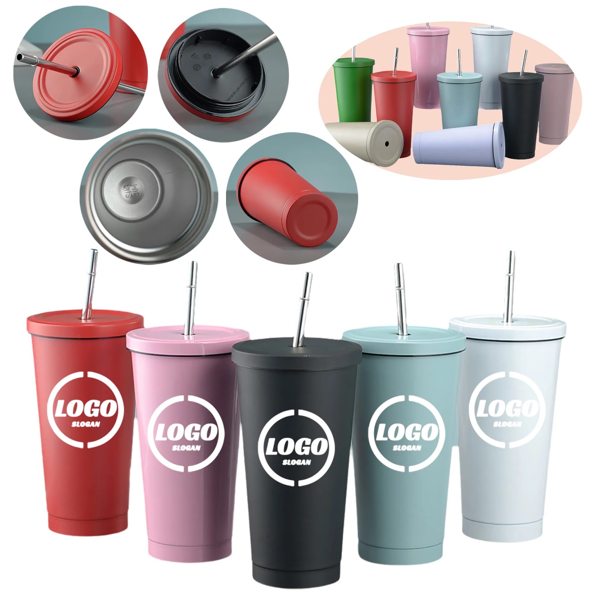 Custom Stainless Steel Straw Cup 5