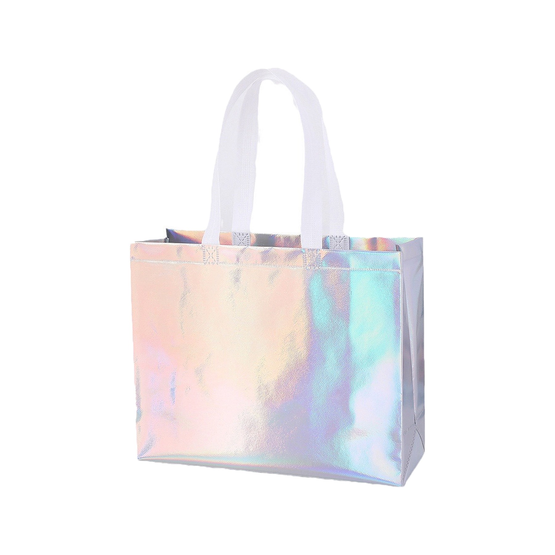 Glossy Reusable Laser Dazzle Laminating Grocery Bags 3