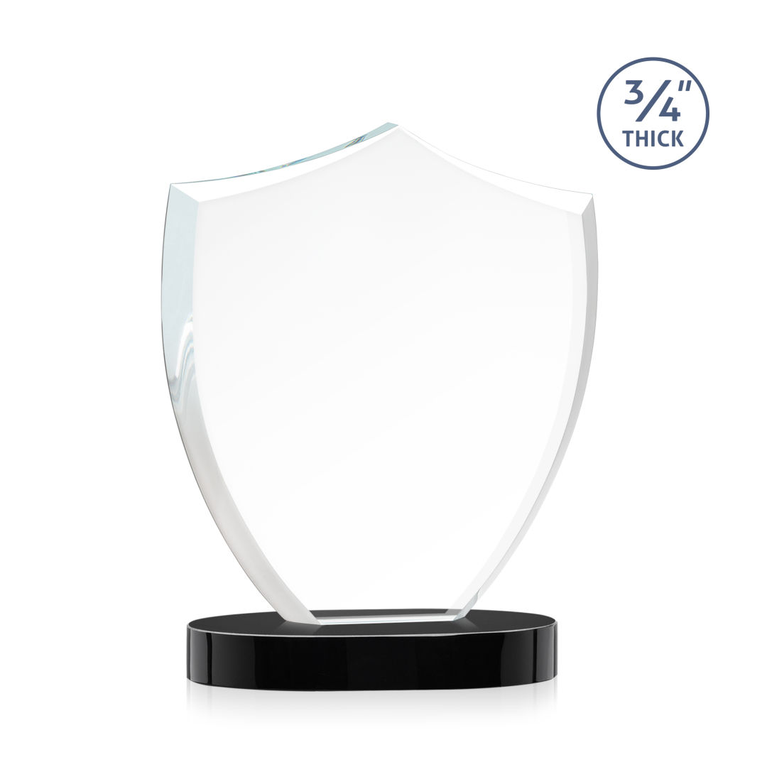 Scudo Shield VividPrint™ Award on Alberton Base - Black 2