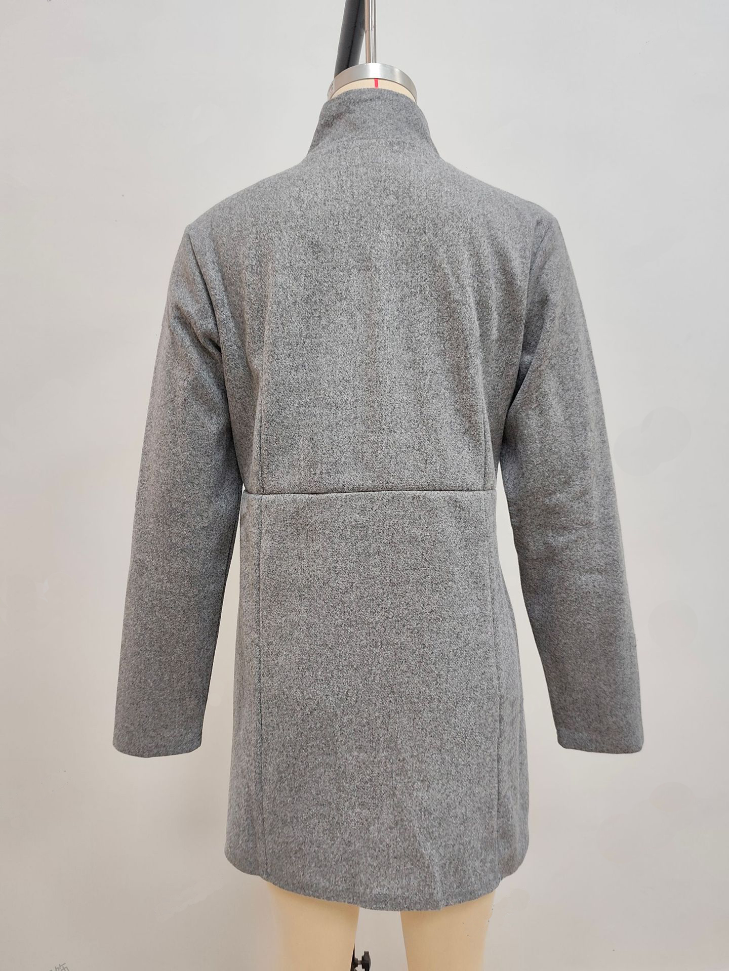 Women's Casual Business Open Front Long Sleeve Blazer Jacket 11