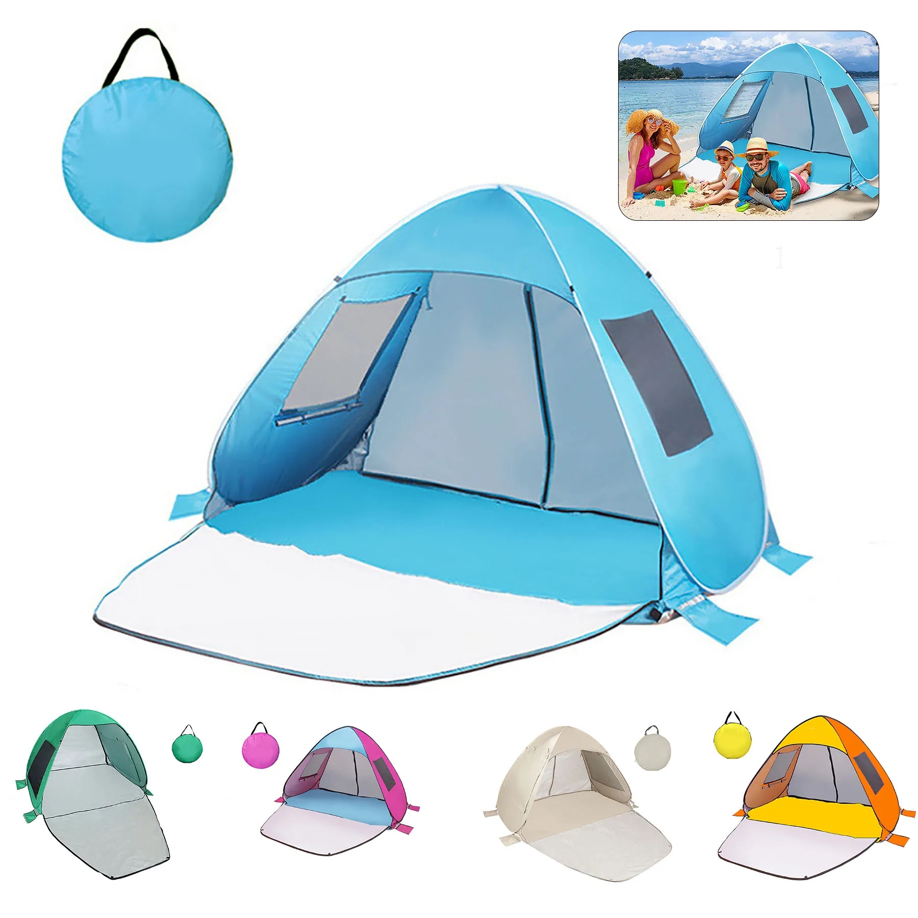 Portable Pop Up Beach Tent 10