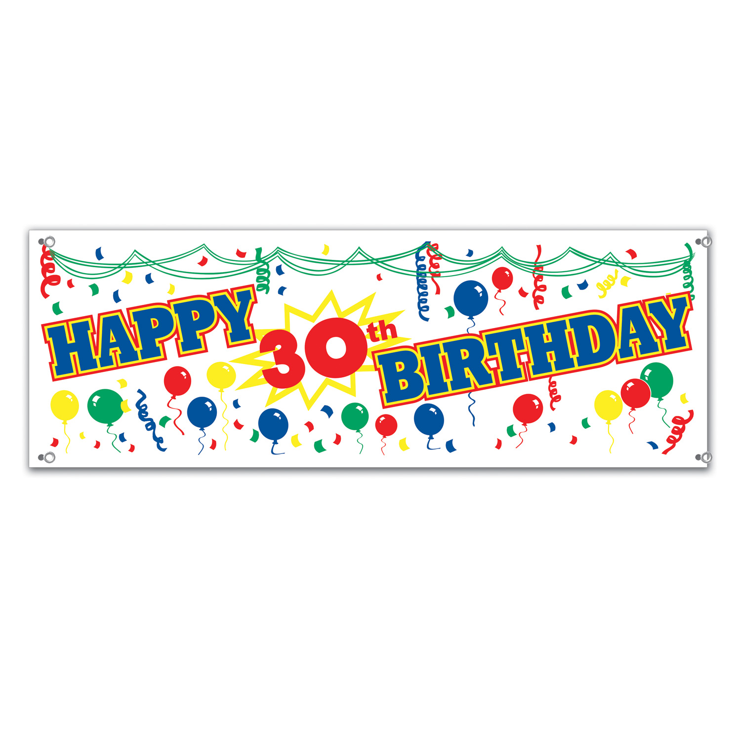 Happy 30st Birthday Sign Banner