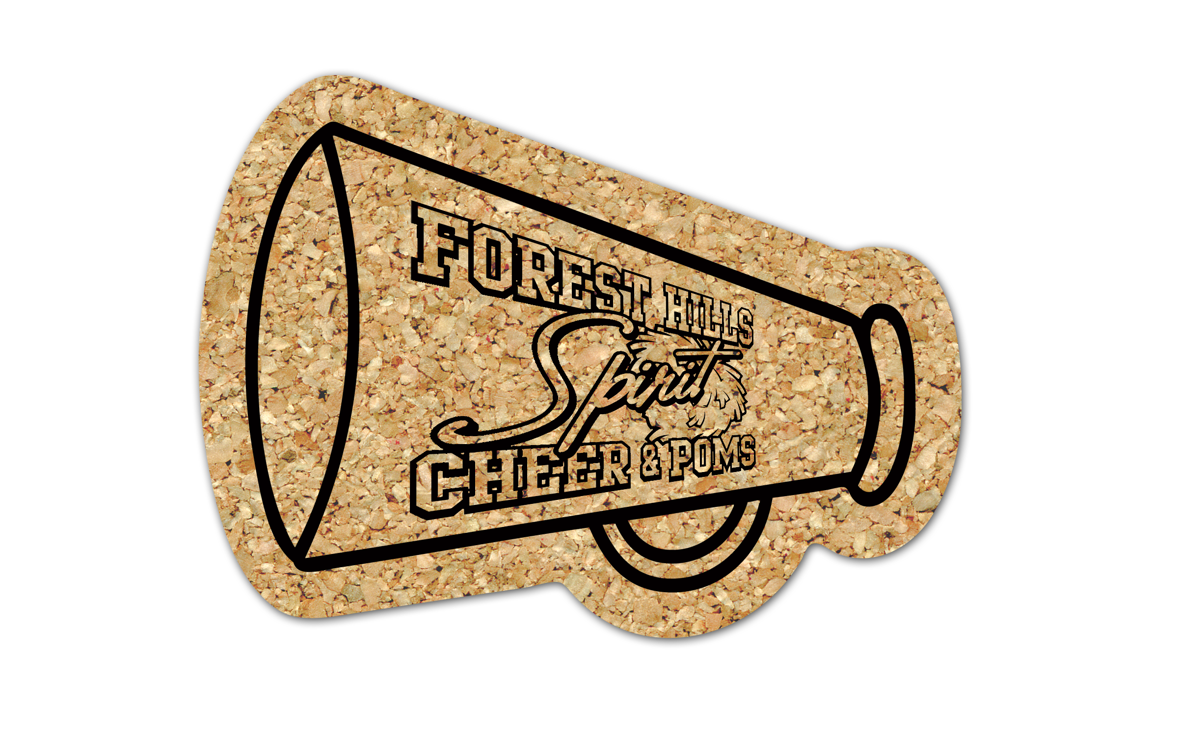 Megaphone Cork Coaster 3