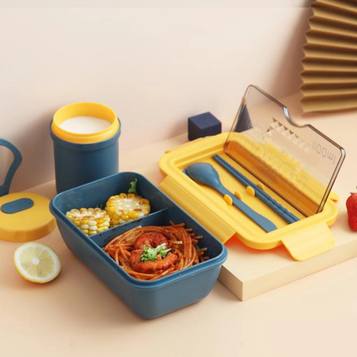 Portable 2 Layer Microwave Lunch Box 4
