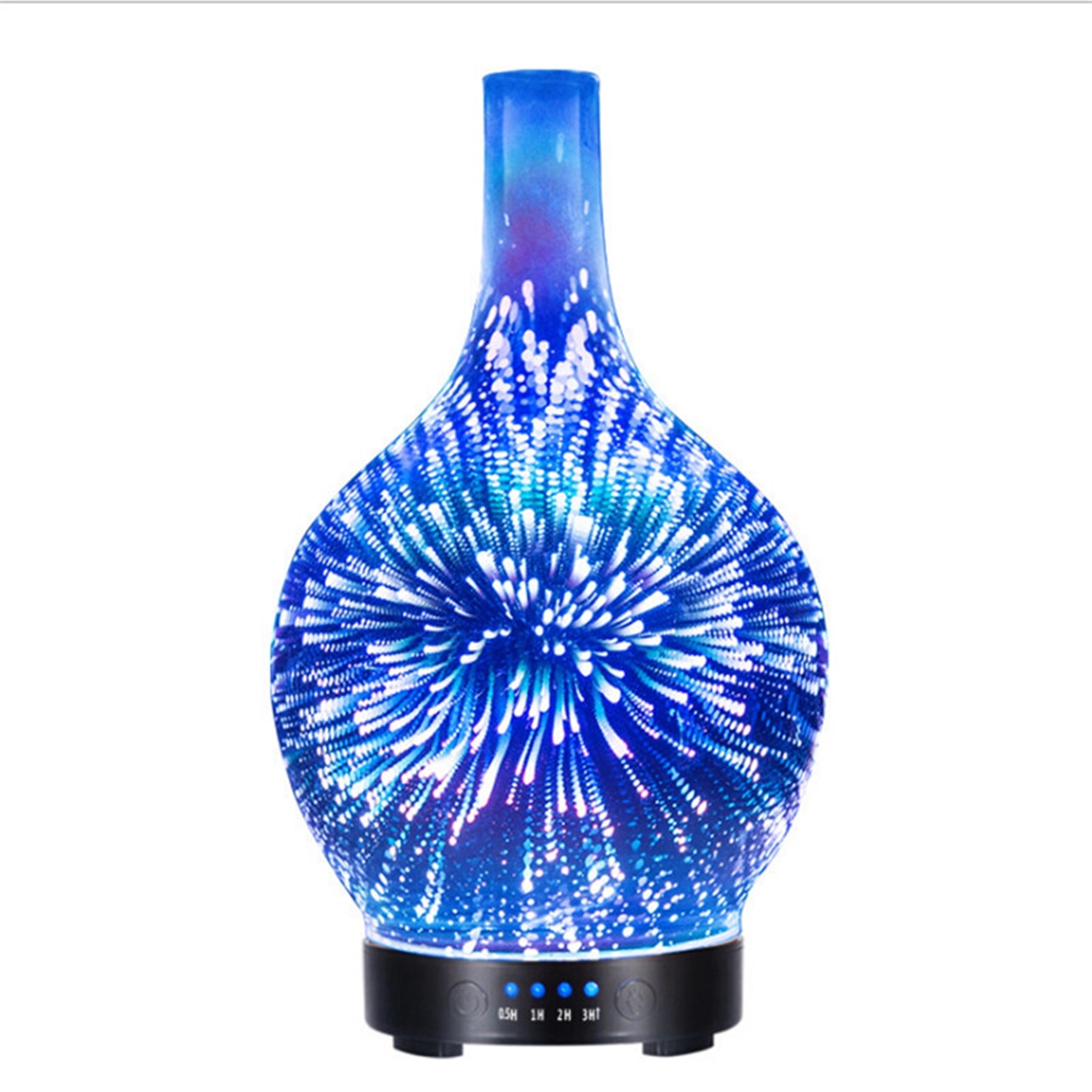 3D Firework Glass Vase Shape Oil Diffuser Air Humidifier 4