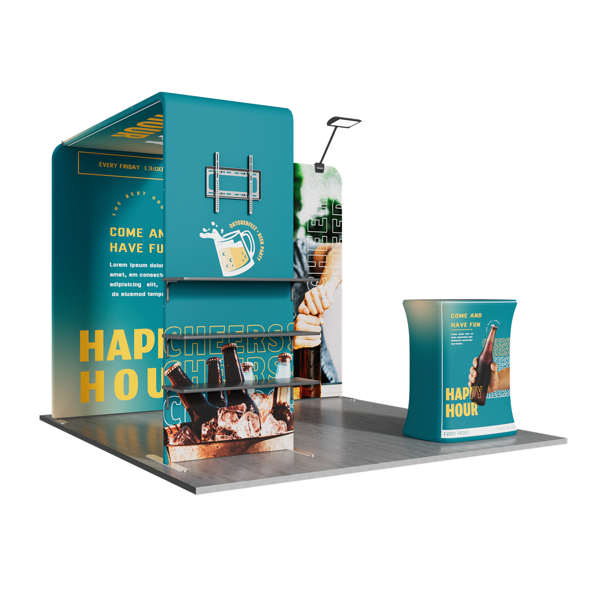 10'x10' Tradeshow Booth Kit - B Kit 4