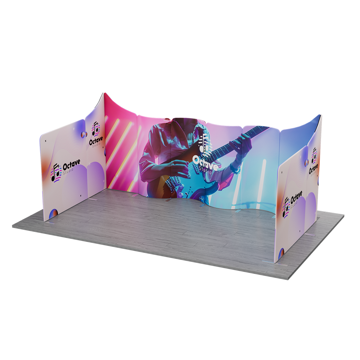 NEW MagLock 10'x20' Booth Fabric Display Kit B 8