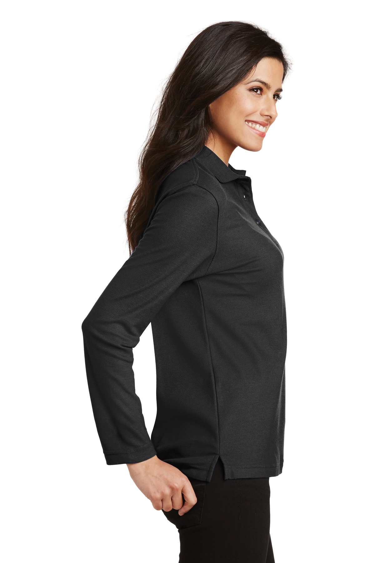Women's Silk Touch Long Sleeve Polo