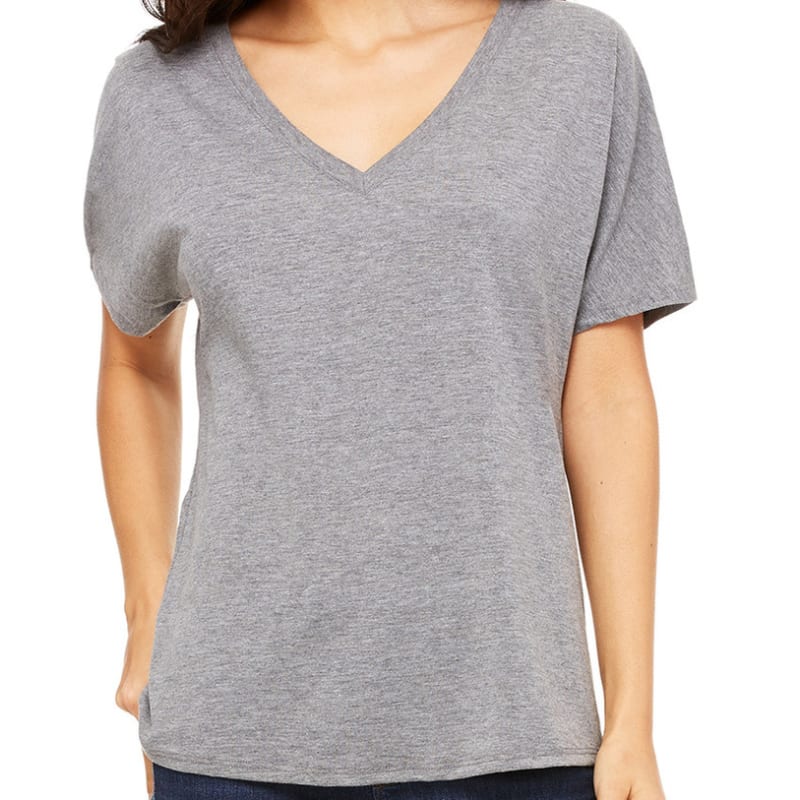 Bella Ladies Slouchy V-Neck T-Shirt 6