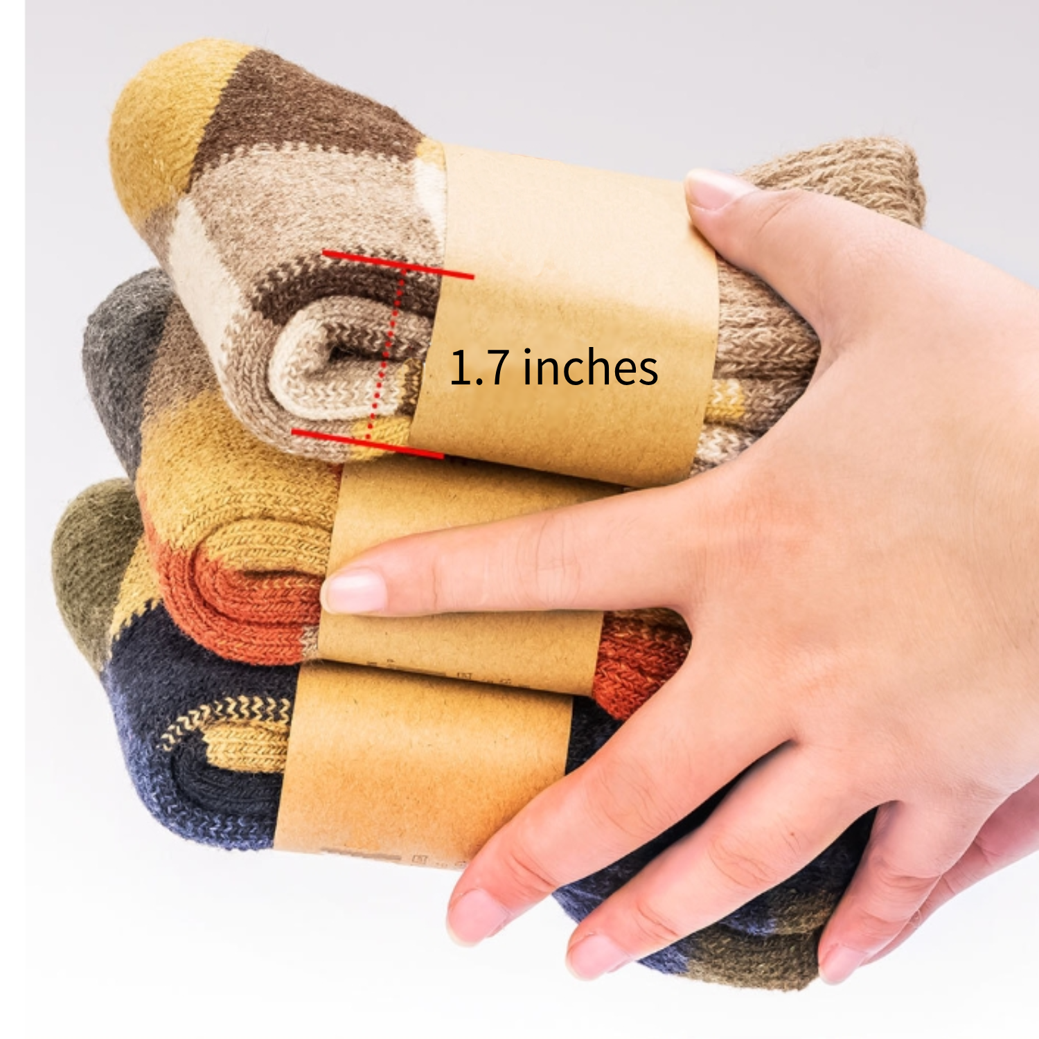 Autumn and winter mid-tube wool socks 1