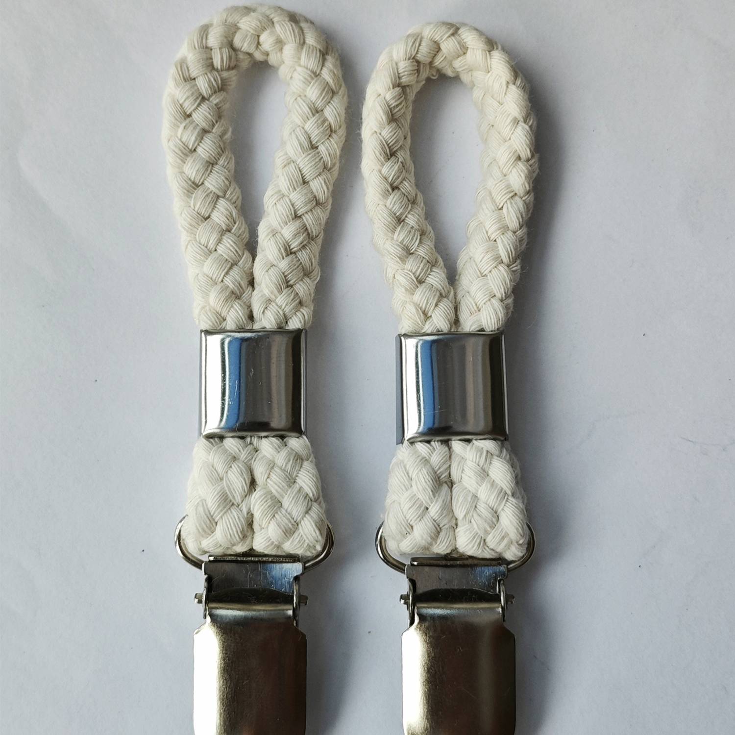 Bathroom Metal Cotton Rope Bath Towel Clip Keychain 3