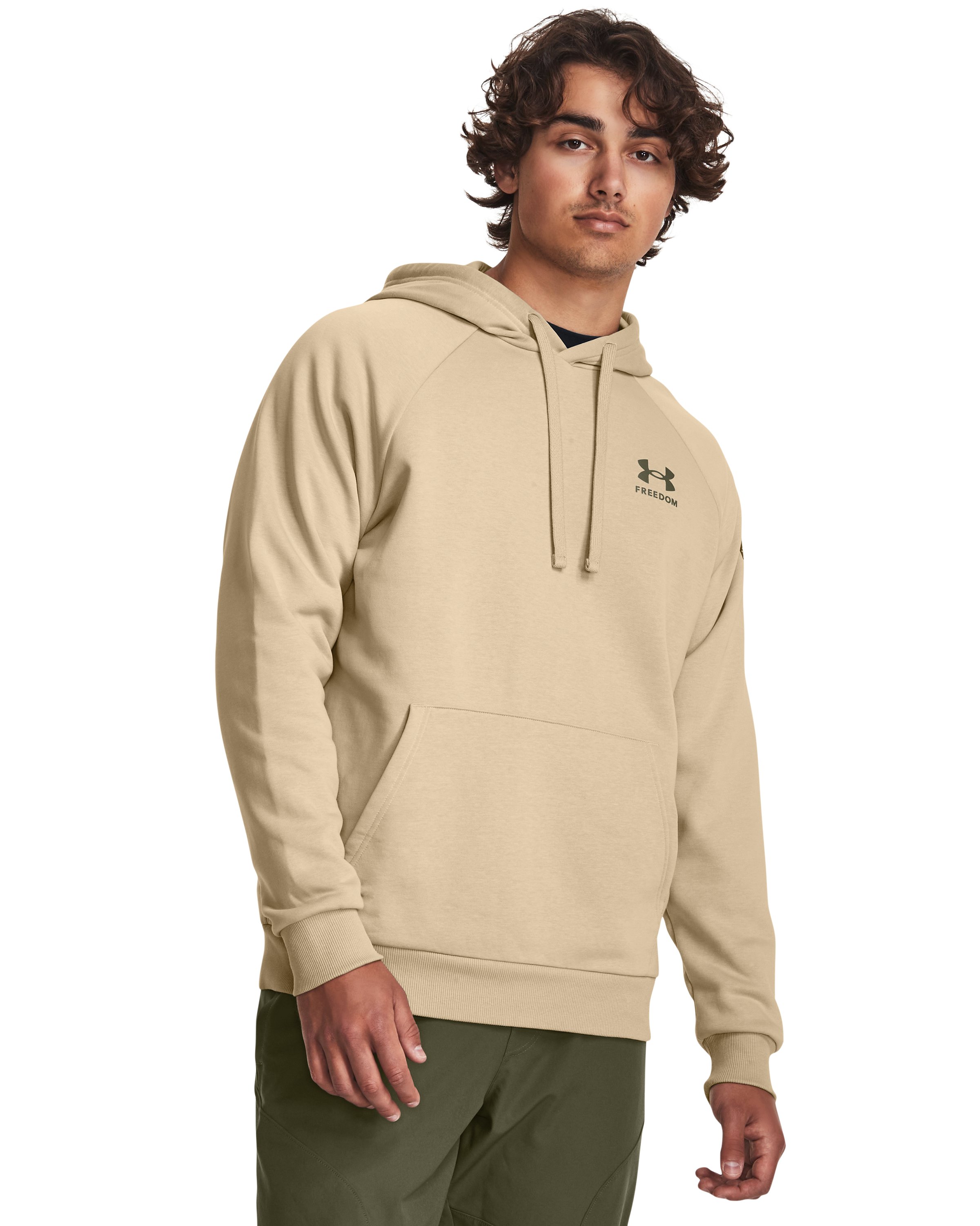 UA Freedom Rival Fleece Flag Men's Hoodie, custom hoodie or sweatshirt with logo imprint 3