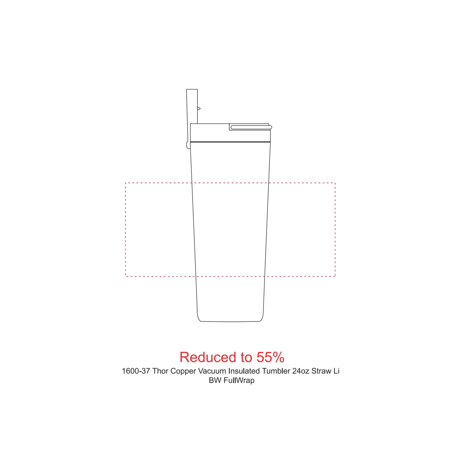 Thor Copper Insulated Tumbler 24oz Flip Straw Lid 129