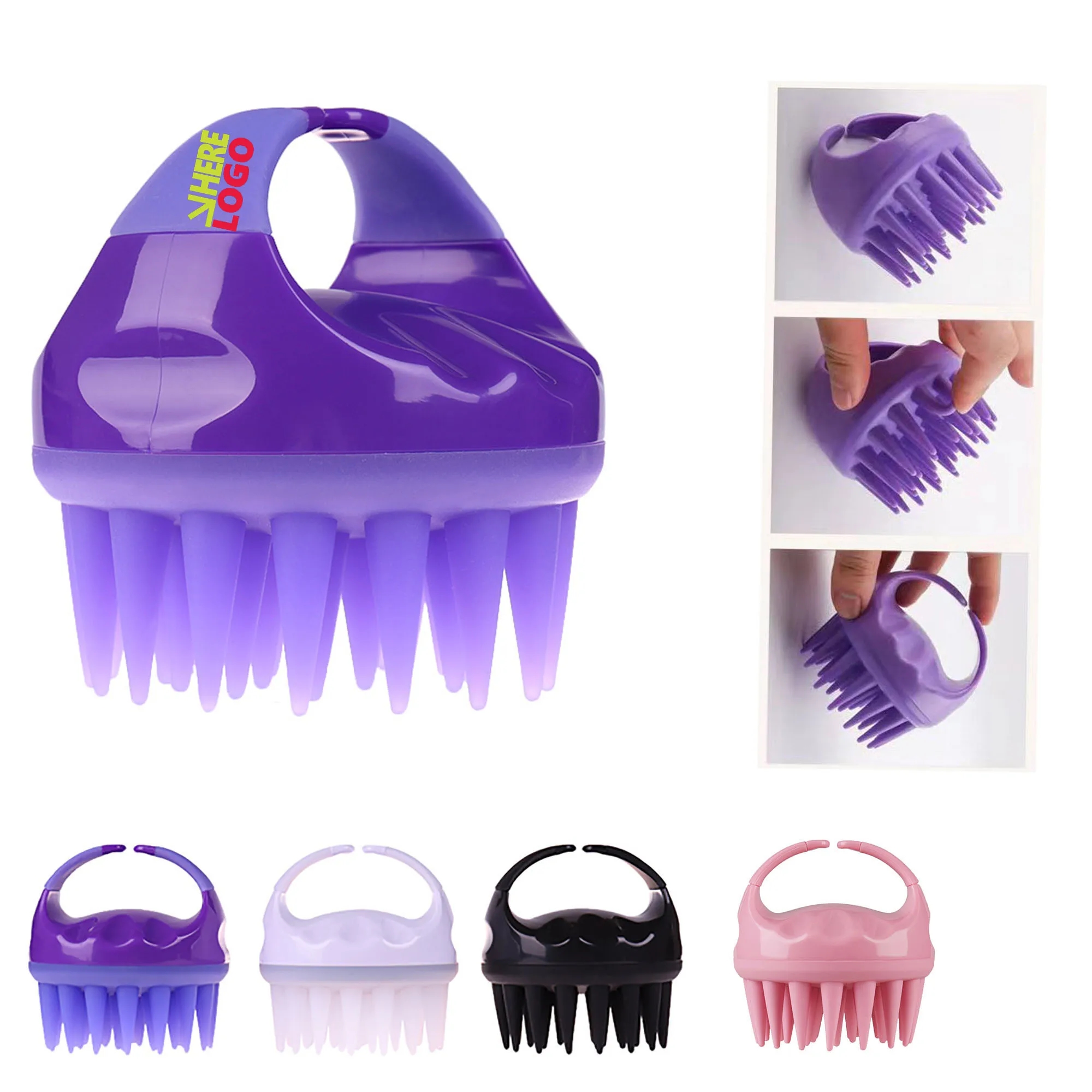 Soft Bristles Shampoo Brush Hair Scalp 4